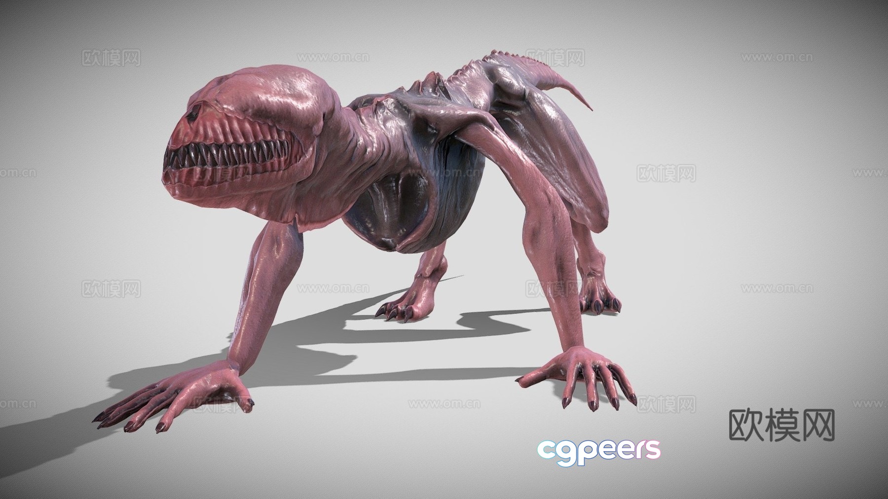 Game ready version of Abyss creature 3d model Game ready version of Abyss creature 3d model