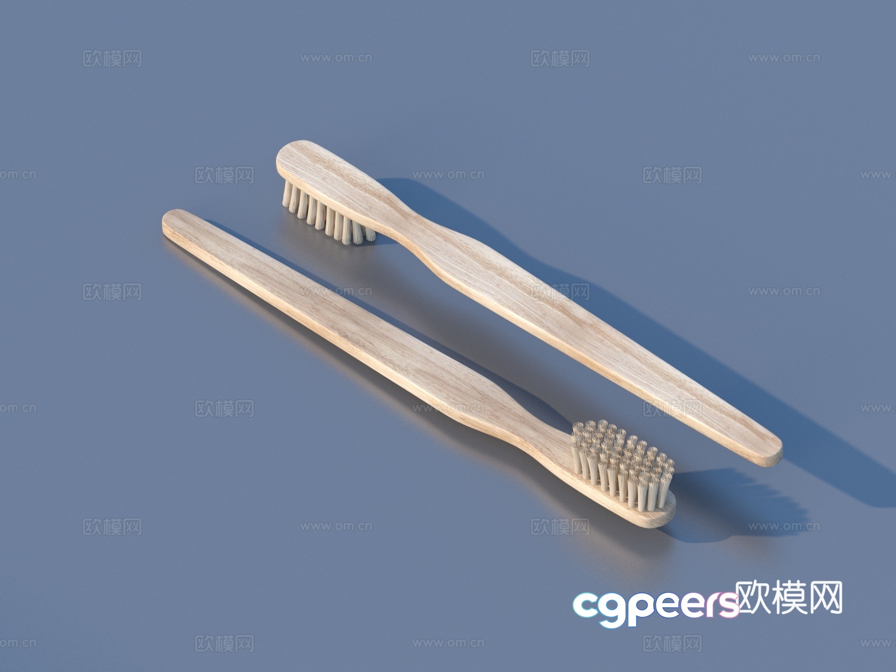 Toothbrush Cleaning Supplies 3D Model Toothbrush Cleaning Supplies 3D Model