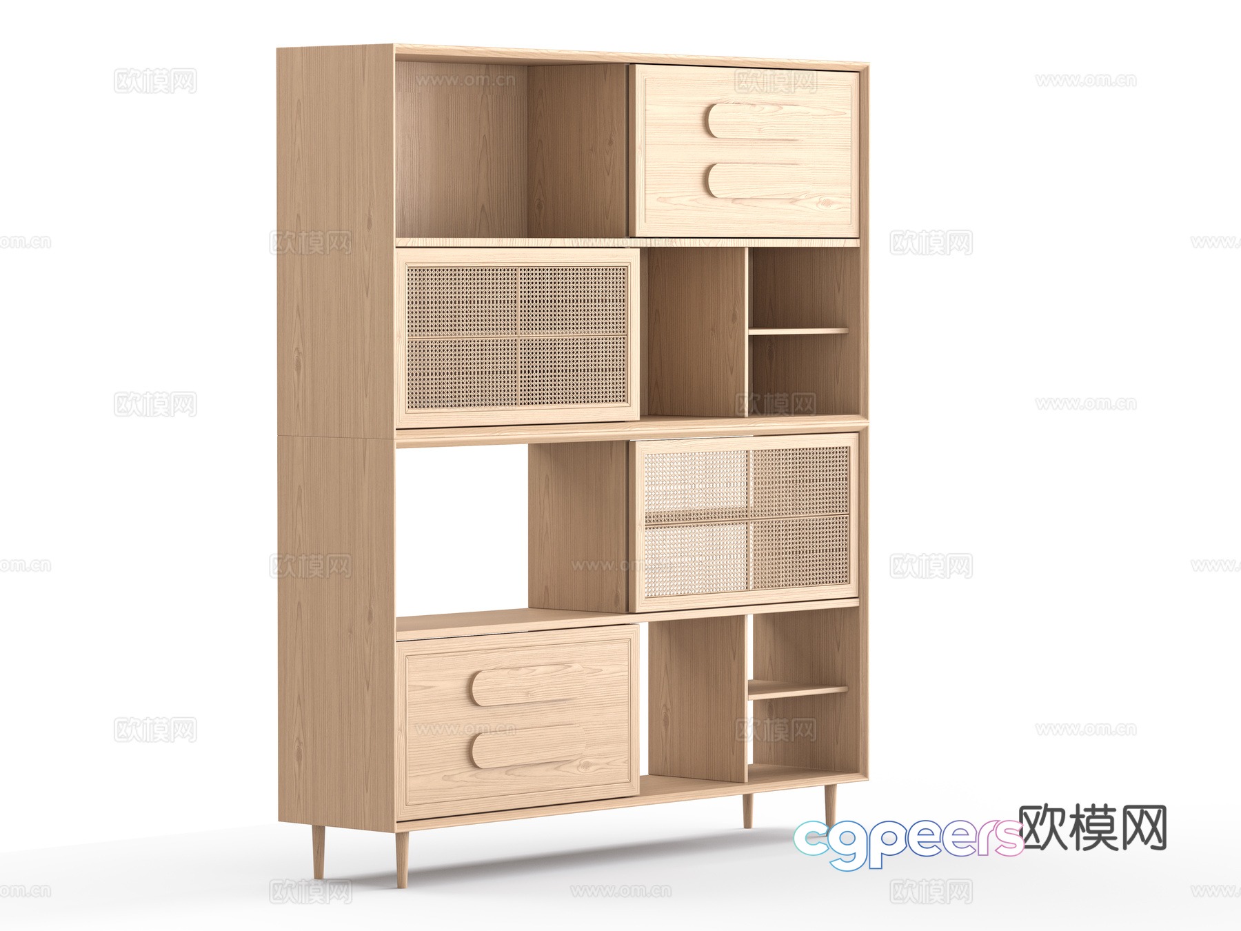 Bookcase 3d model Bookcase 3d model