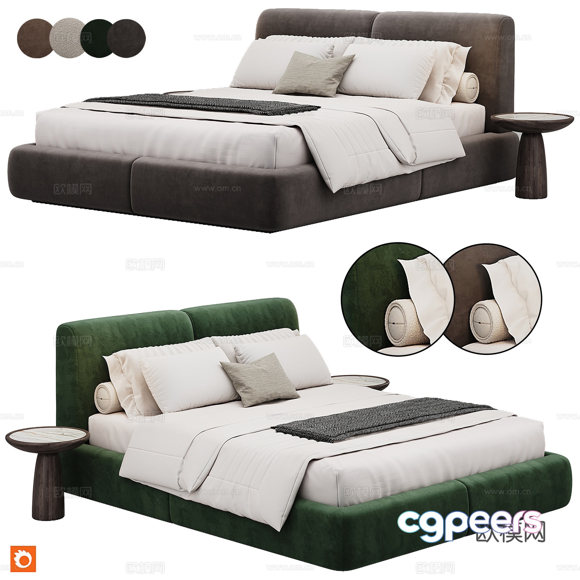 MARGOT Bed By Domkapa Bedroom Modern Double 3D Model MARGOT Bed By Domkapa Bedroom Modern Double 3D Model