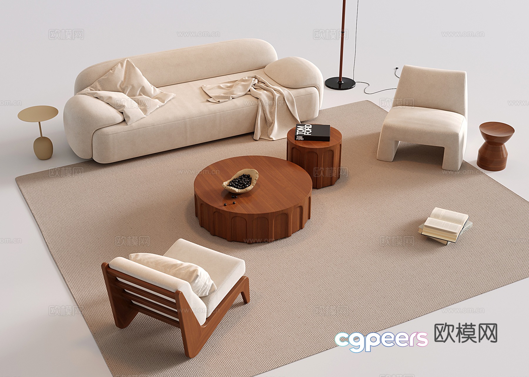 Modern medieval sofa tea table combination three-person sofa leisure chair tea table 3d model Modern medieval sofa tea table combination three-person sofa leisure chair tea table 3d model