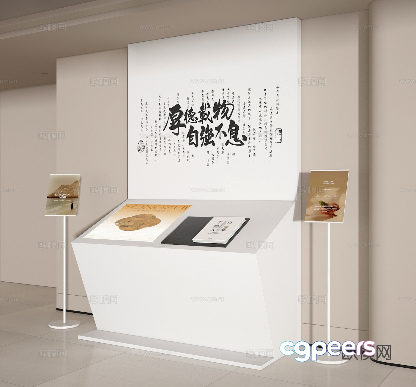 Display wall 3d model Display wall 3d model