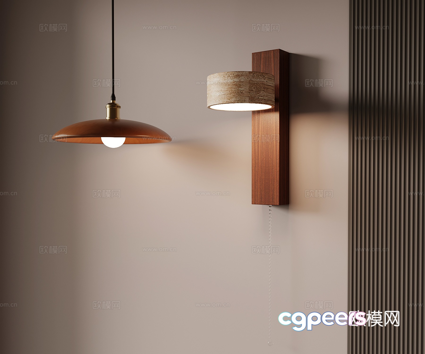 Middle-aged wall lamp chandelier 3d model Middle-aged wall lamp chandelier 3d model