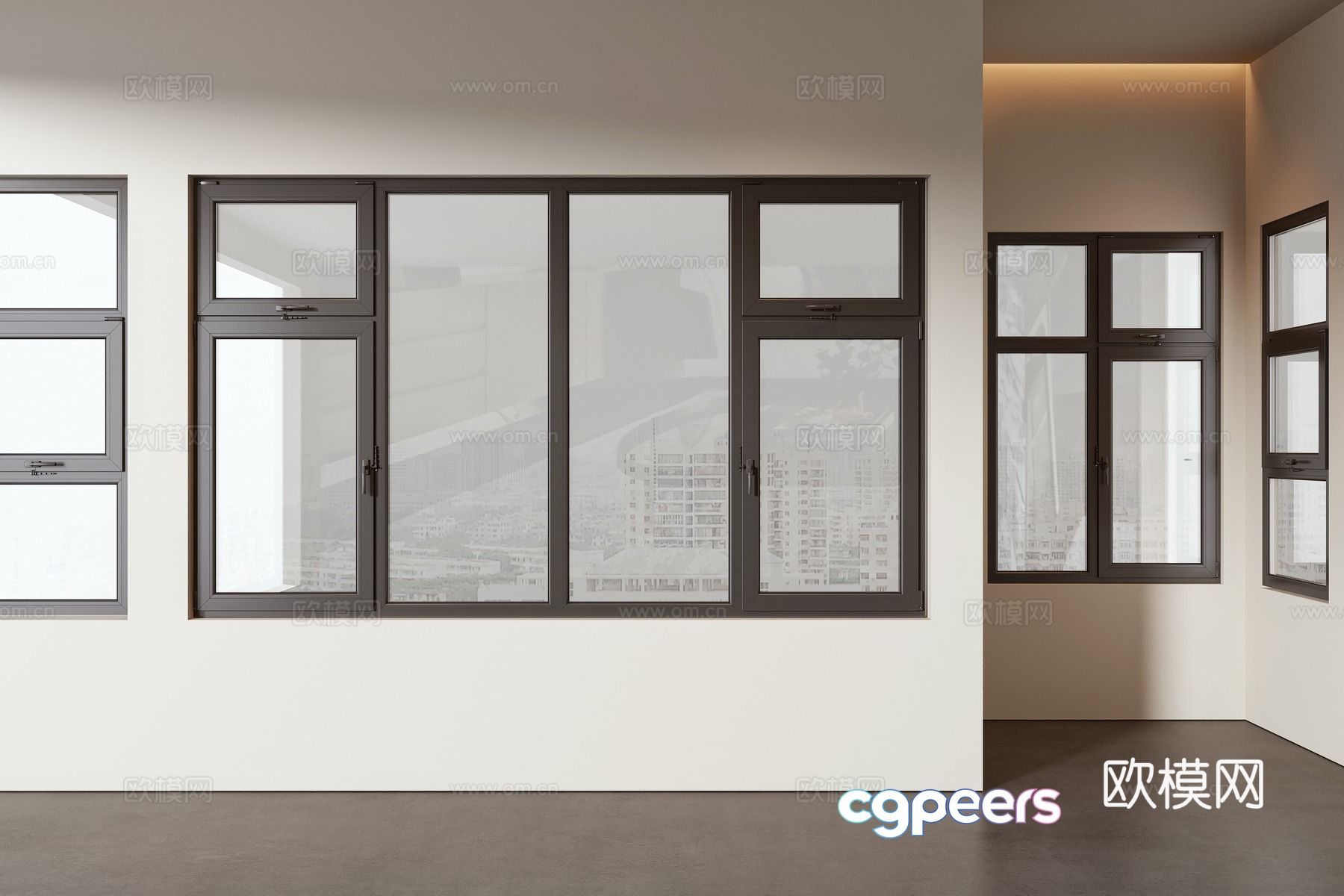 Modern window 3d model Modern window 3d model