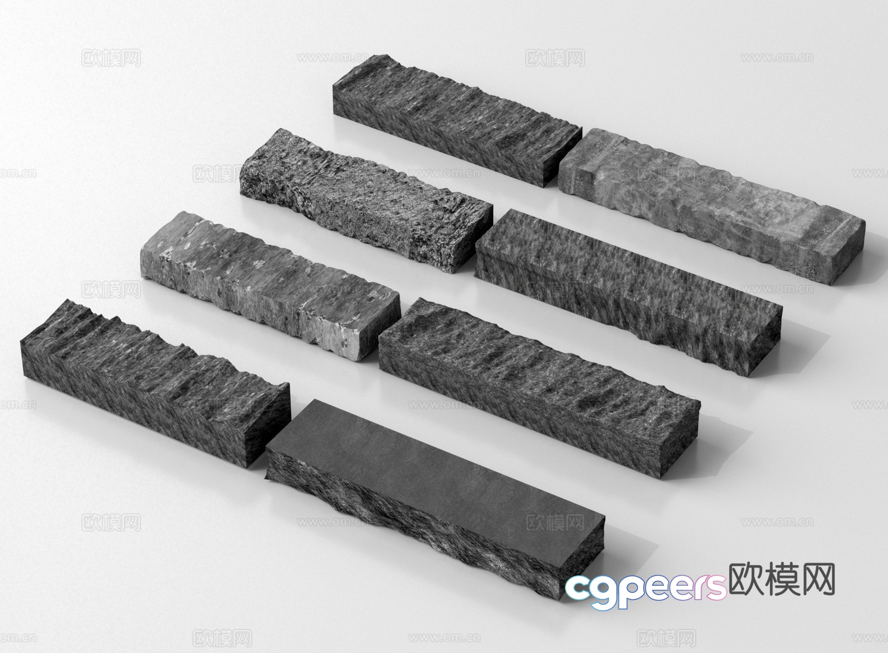 Landscape stone block stone stone stool stone stone 3d model Landscape stone block stone stone stool stone stone 3d model