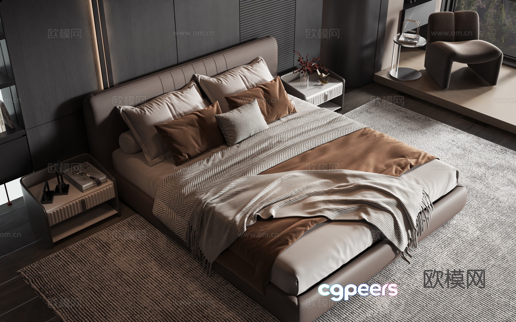 Modern style product bed 3d model Modern style product bed 3d model