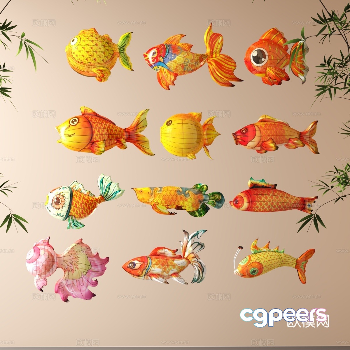 Fish Lantern 3d model Fish Lantern 3d model