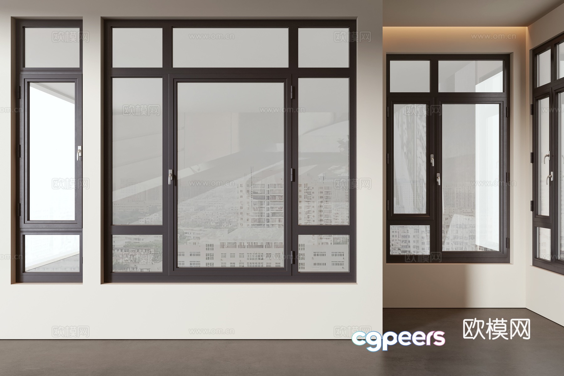 Modern window 3d model Modern window 3d model