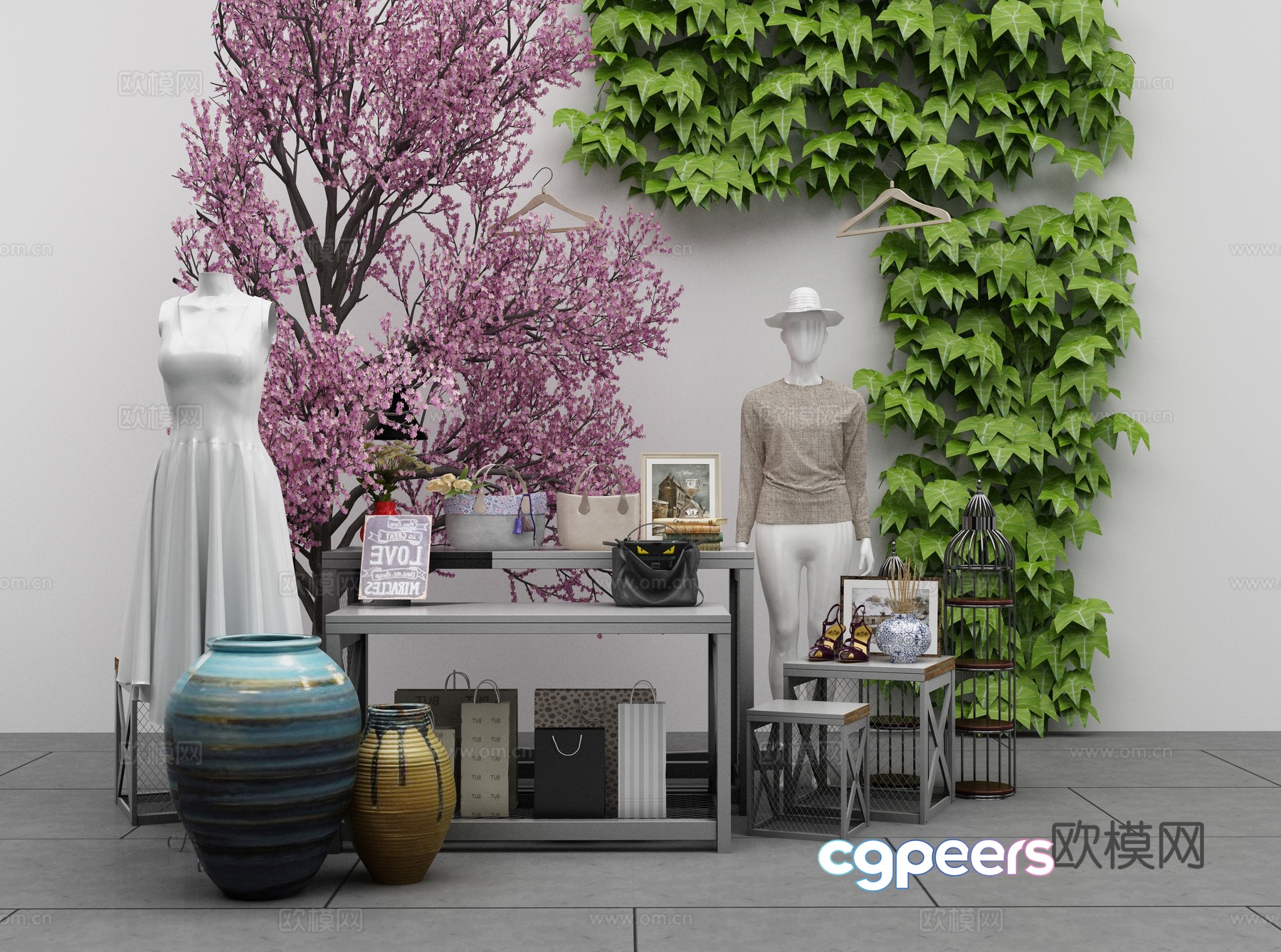 New Chinese style garden landscape Xiaopang combination 3D model New Chinese style garden landscape Xiaopang combination 3D model