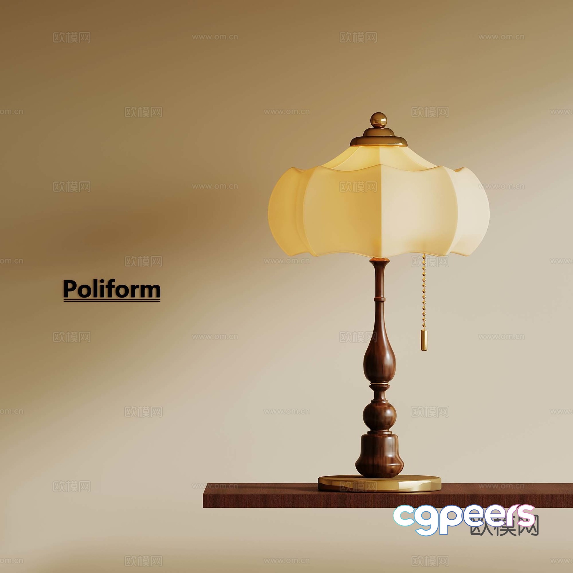 Modern medieval style table lamp French table lamp 3D model Modern medieval style table lamp French table lamp 3D model