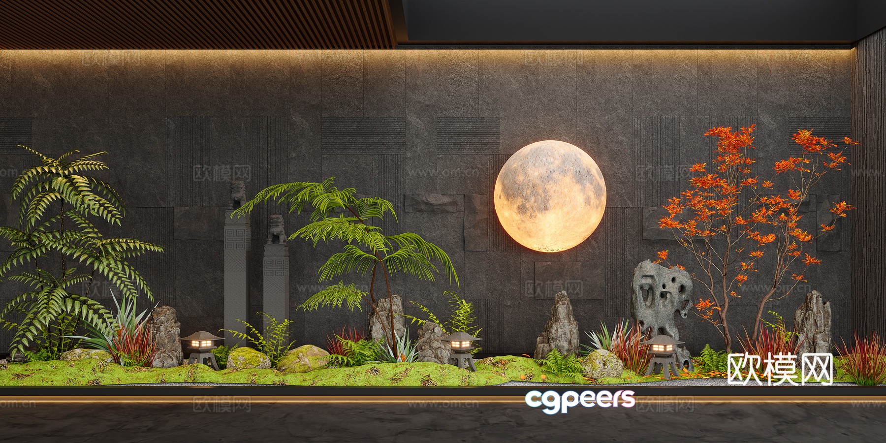 Modern Landscape 3d Model Modern Landscape 3d Model