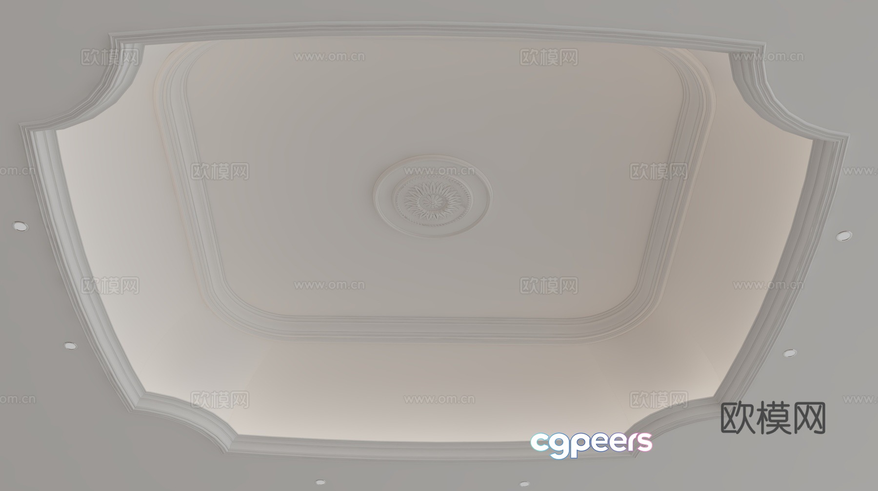 European style ceiling 3D model European style ceiling 3D model