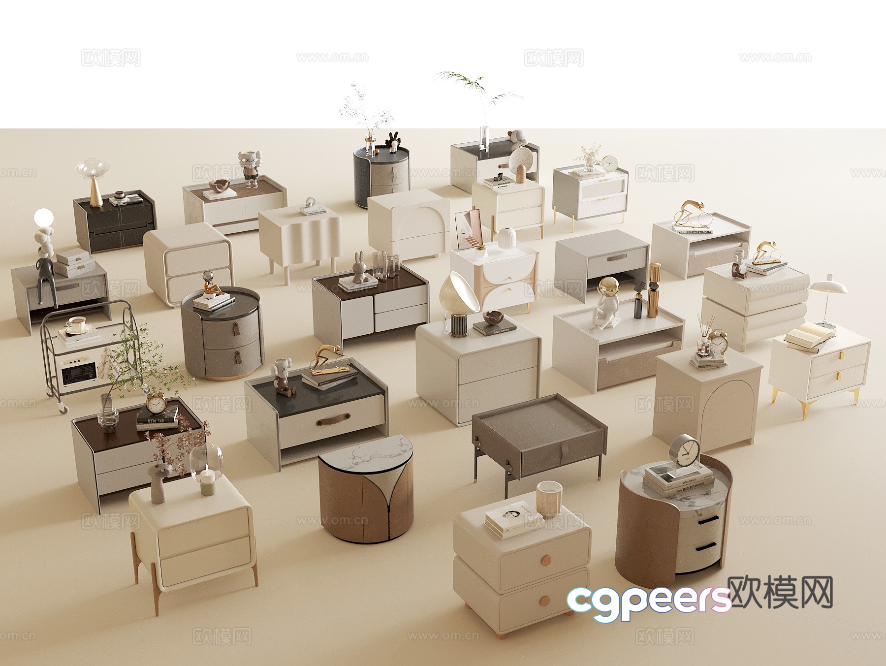 Modern bedside table bedside table sofa cabinet cabinet decorative cabinet 3d model Modern bedside table bedside table sofa cabinet cabinet decorative cabinet 3d model