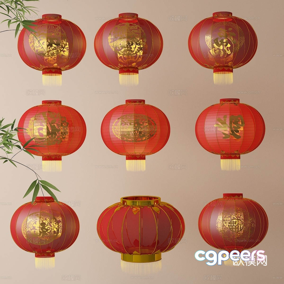 Lantern 3d model Lantern 3d model