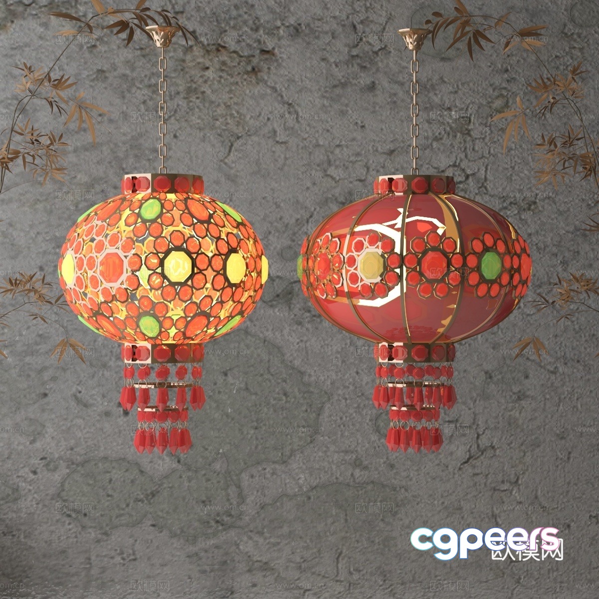Lantern 3d model Lantern 3d model
