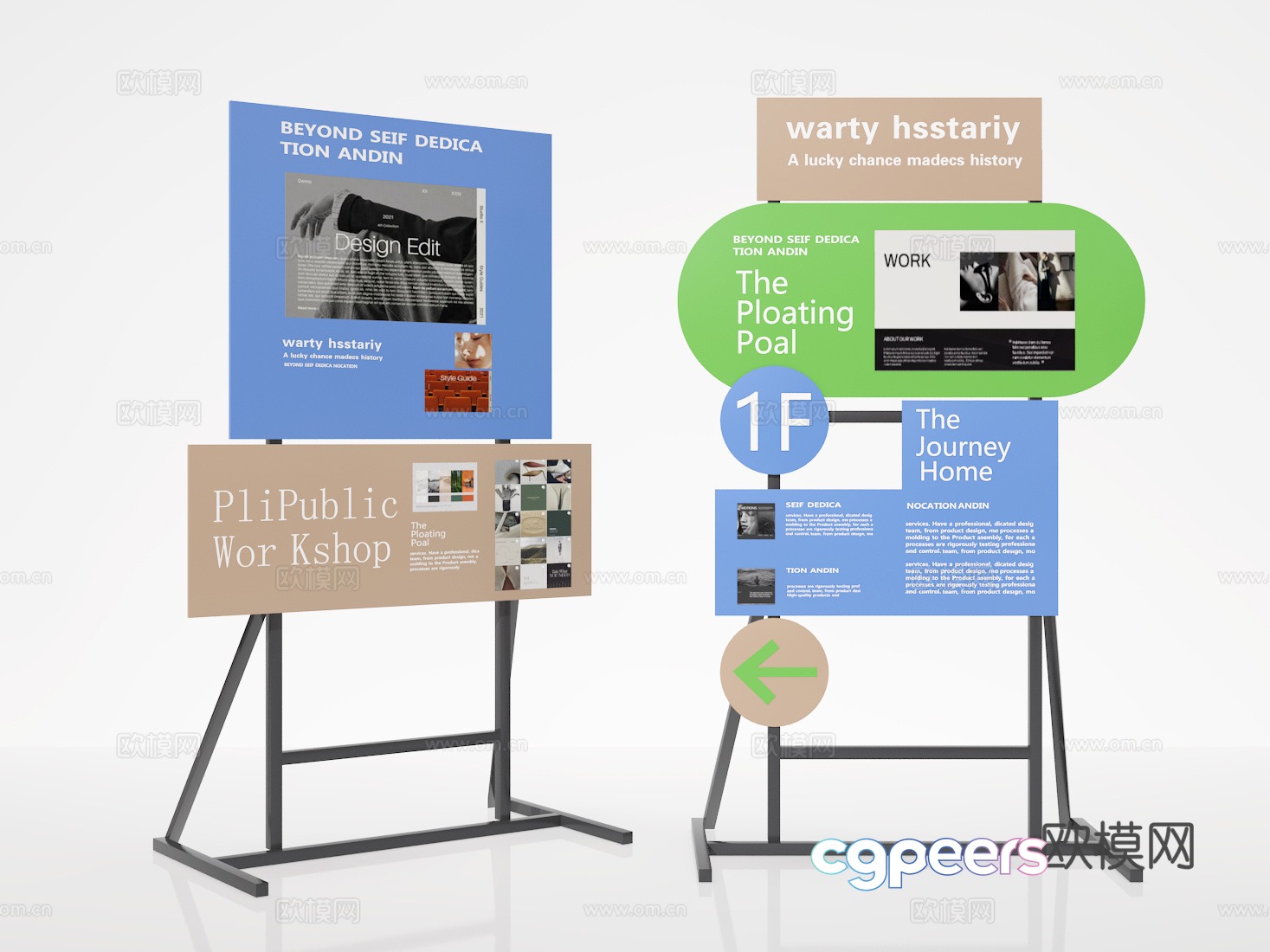 Billboard 3d model Billboard 3d model