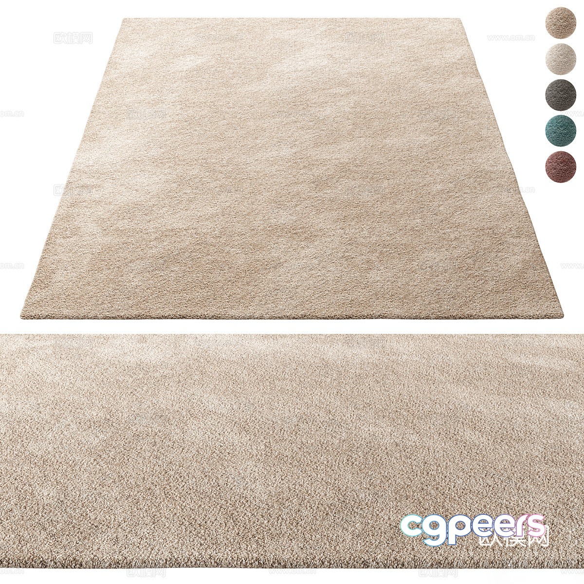 Square carpet 3d model Square carpet 3d model