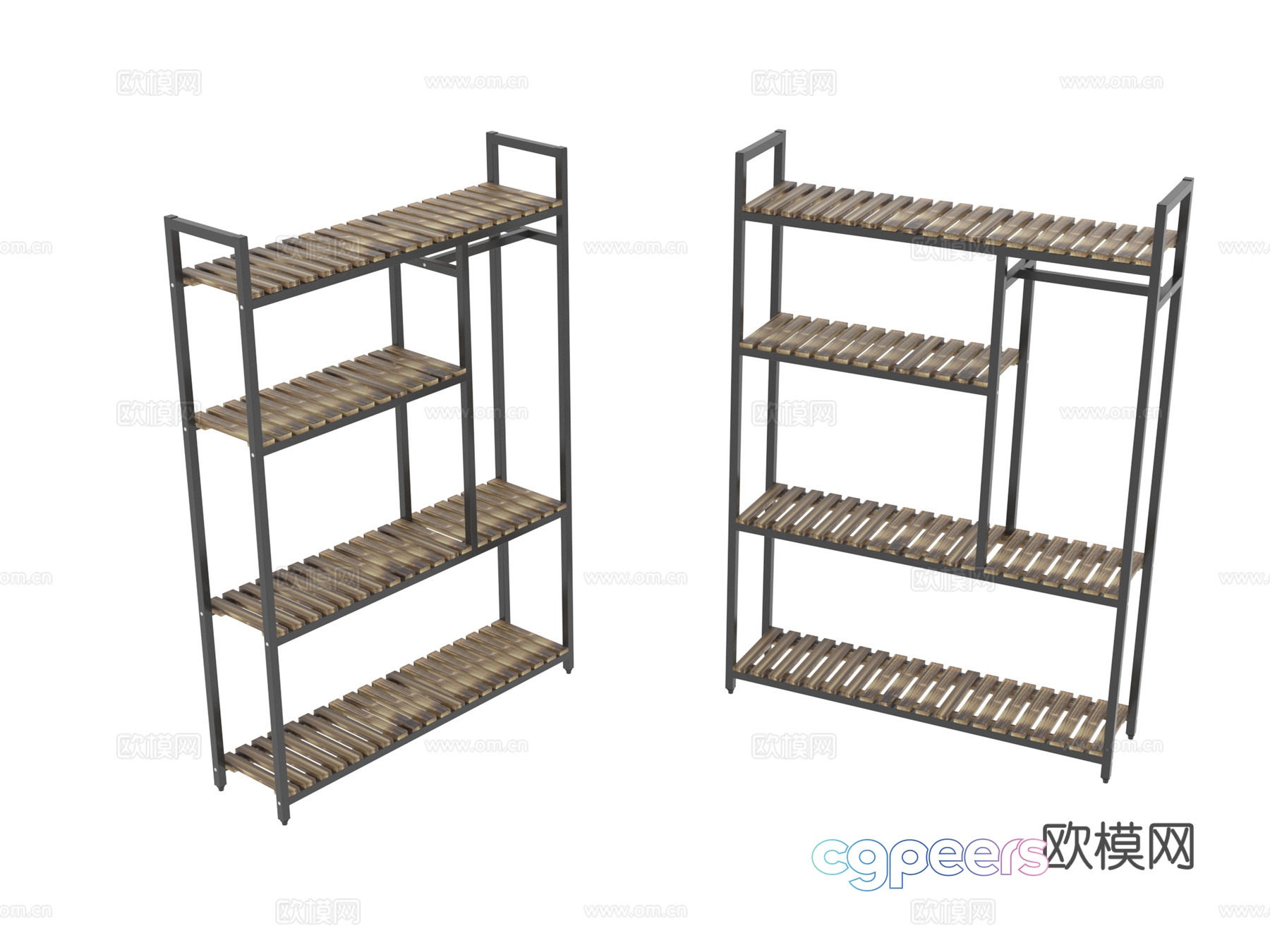 Hardware shelf 3D model Hardware shelf 3D model