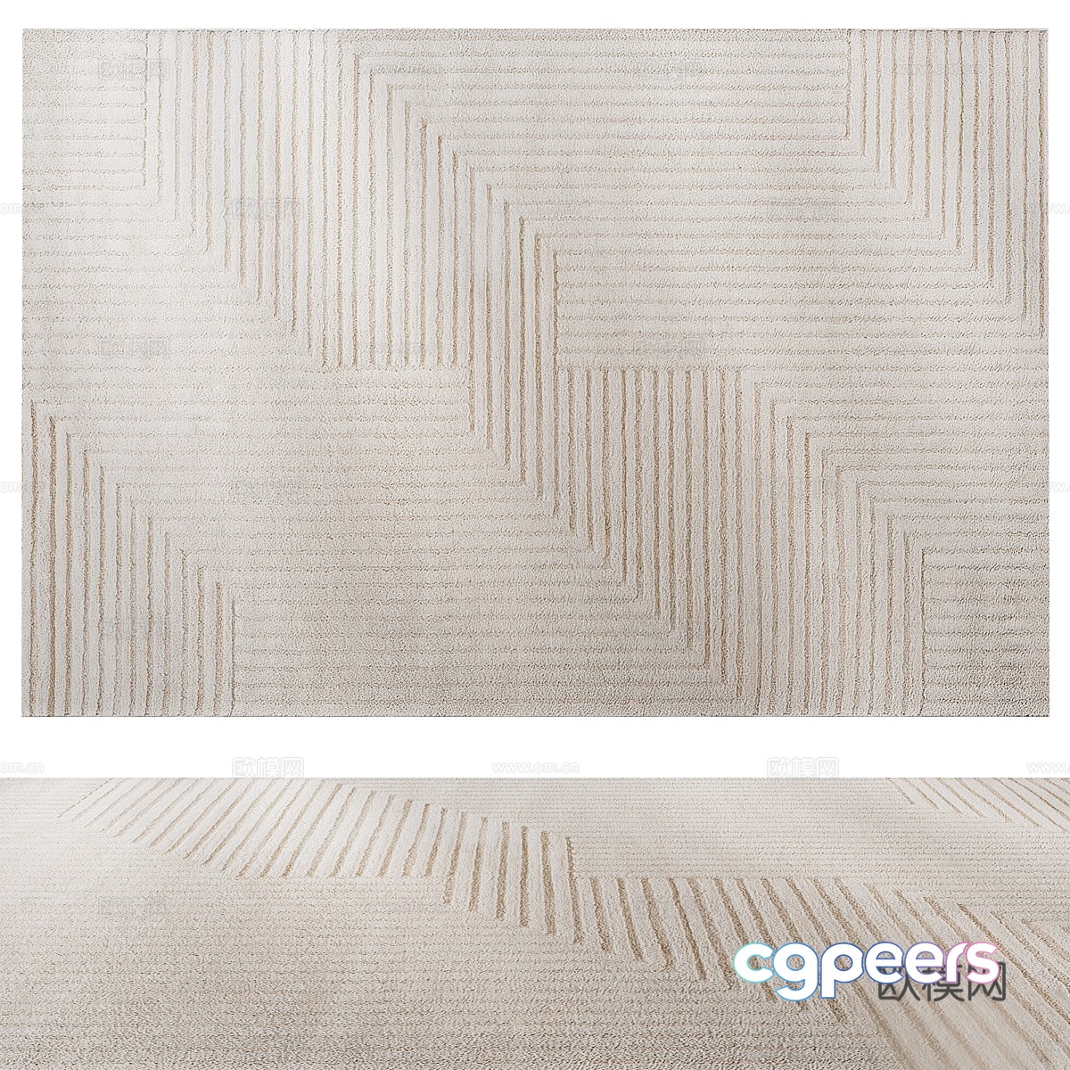 Square carpet 3d model Square carpet 3d model