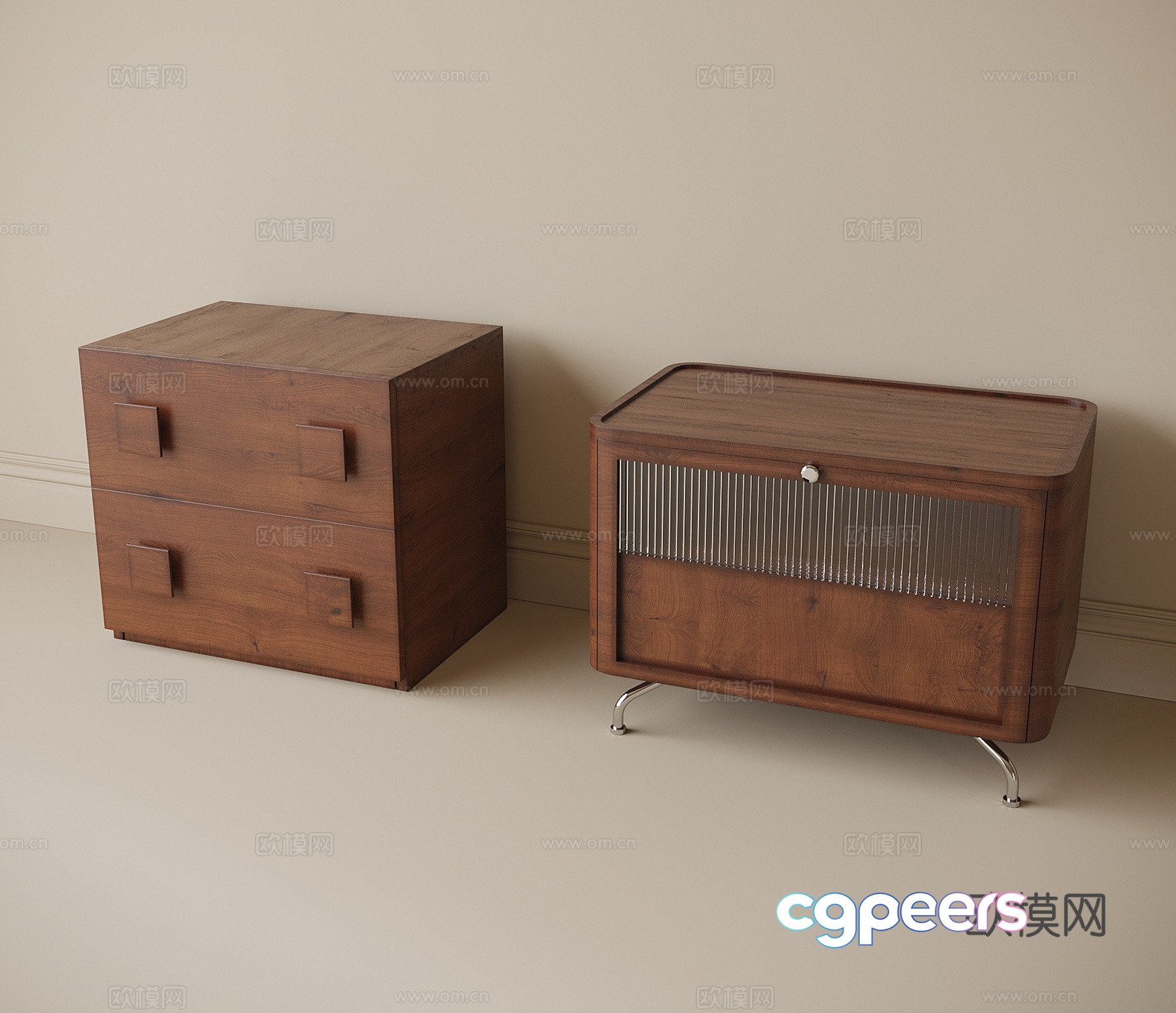 Modern night table 3d model Modern night table 3d model