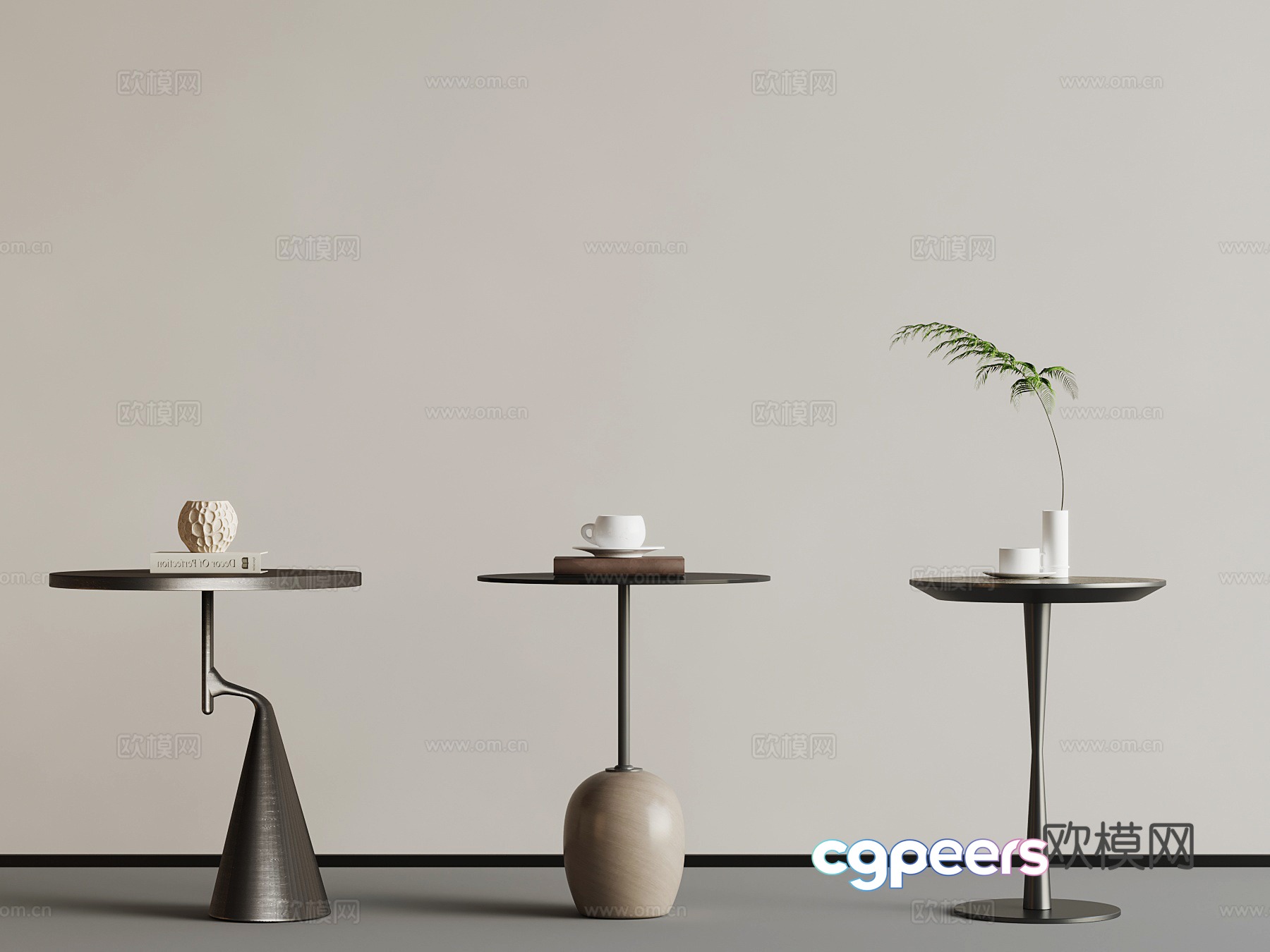 Modern side table 3D model Modern side table 3D model