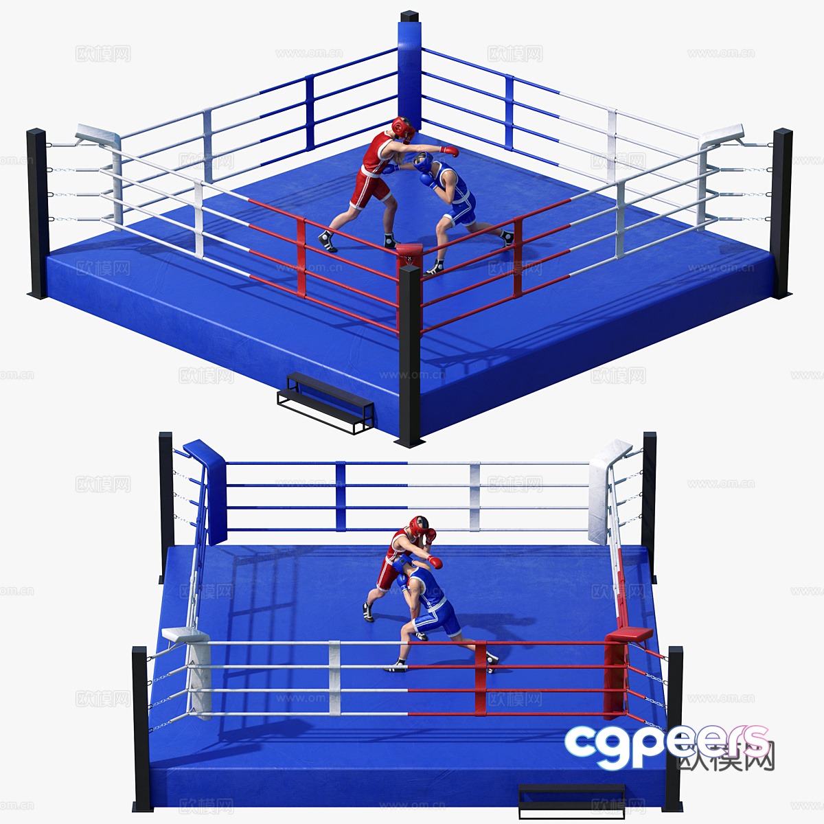 Boxing ring 3d model Boxing ring 3d model