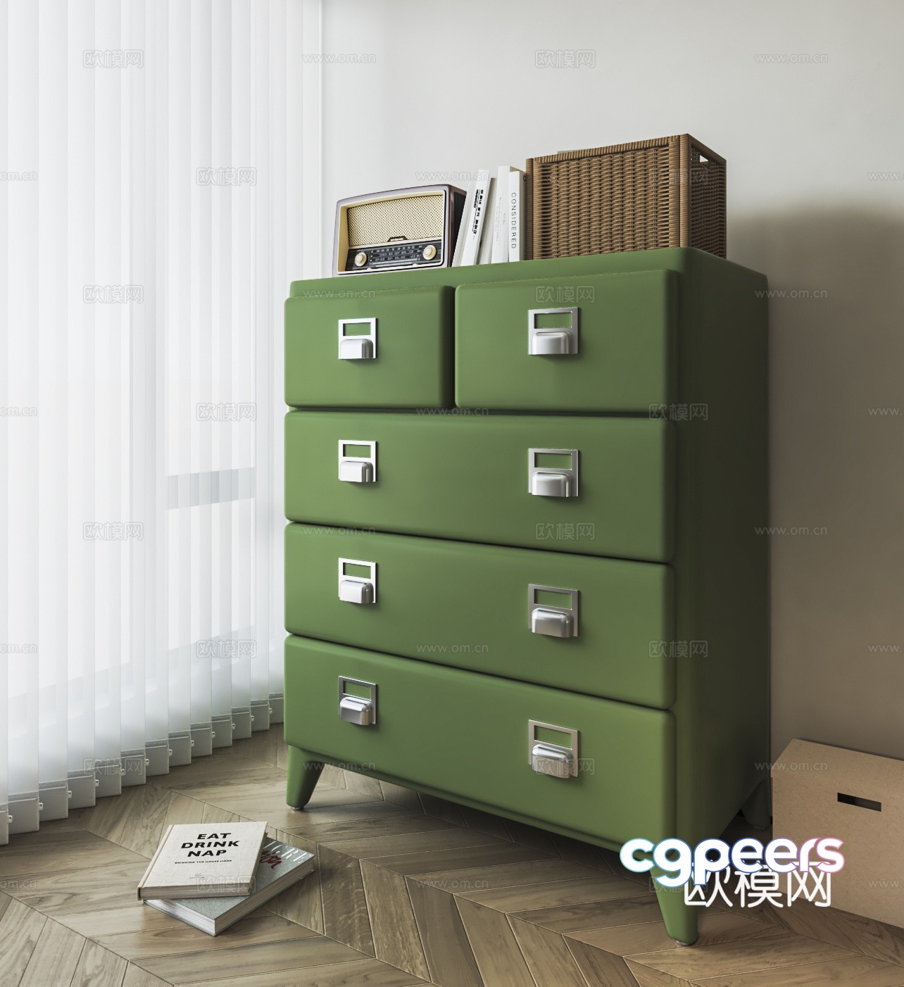 Modern sideboard 3D model Modern sideboard 3D model
