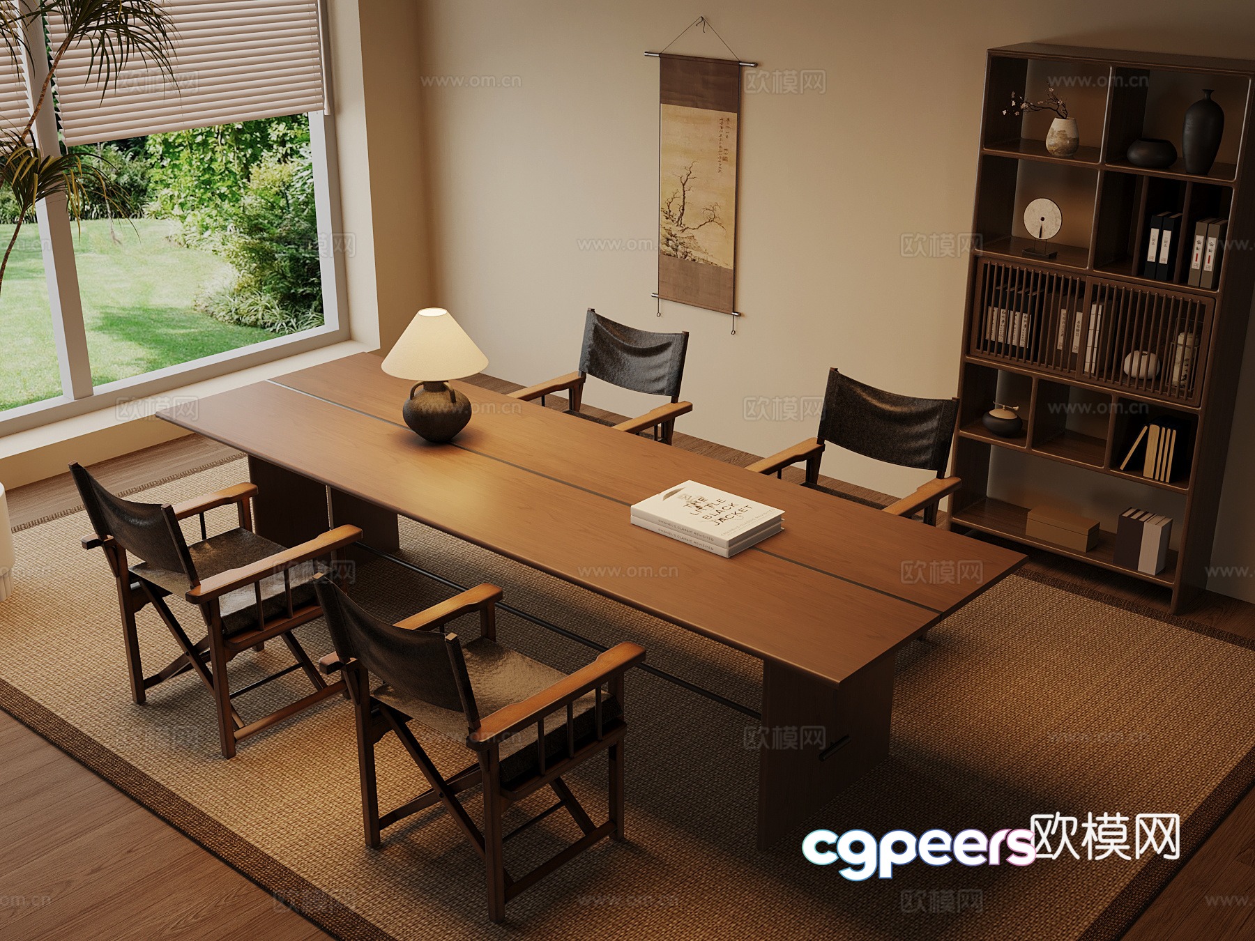 22 new Chinese dining table and chairs tea cabinet 3d model 22 new Chinese dining table and chairs tea cabinet 3d model