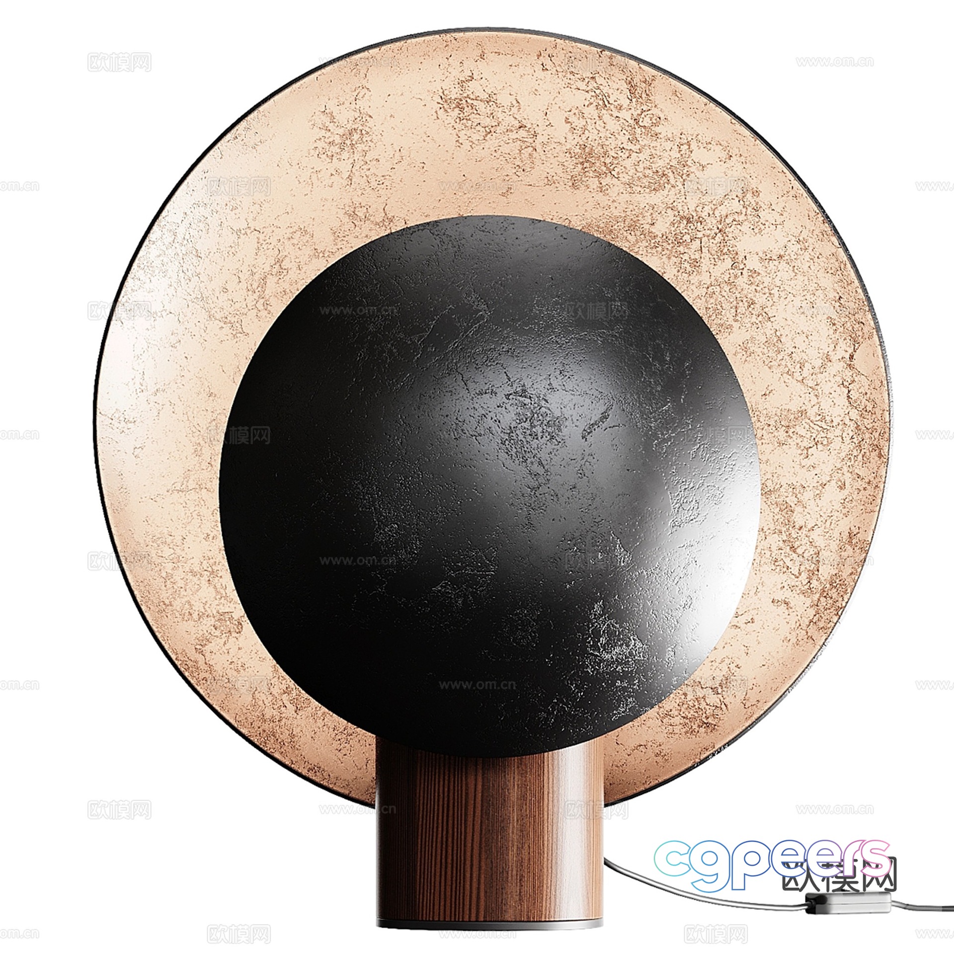 Light luxury desk lamp 3D model Light luxury desk lamp 3D model