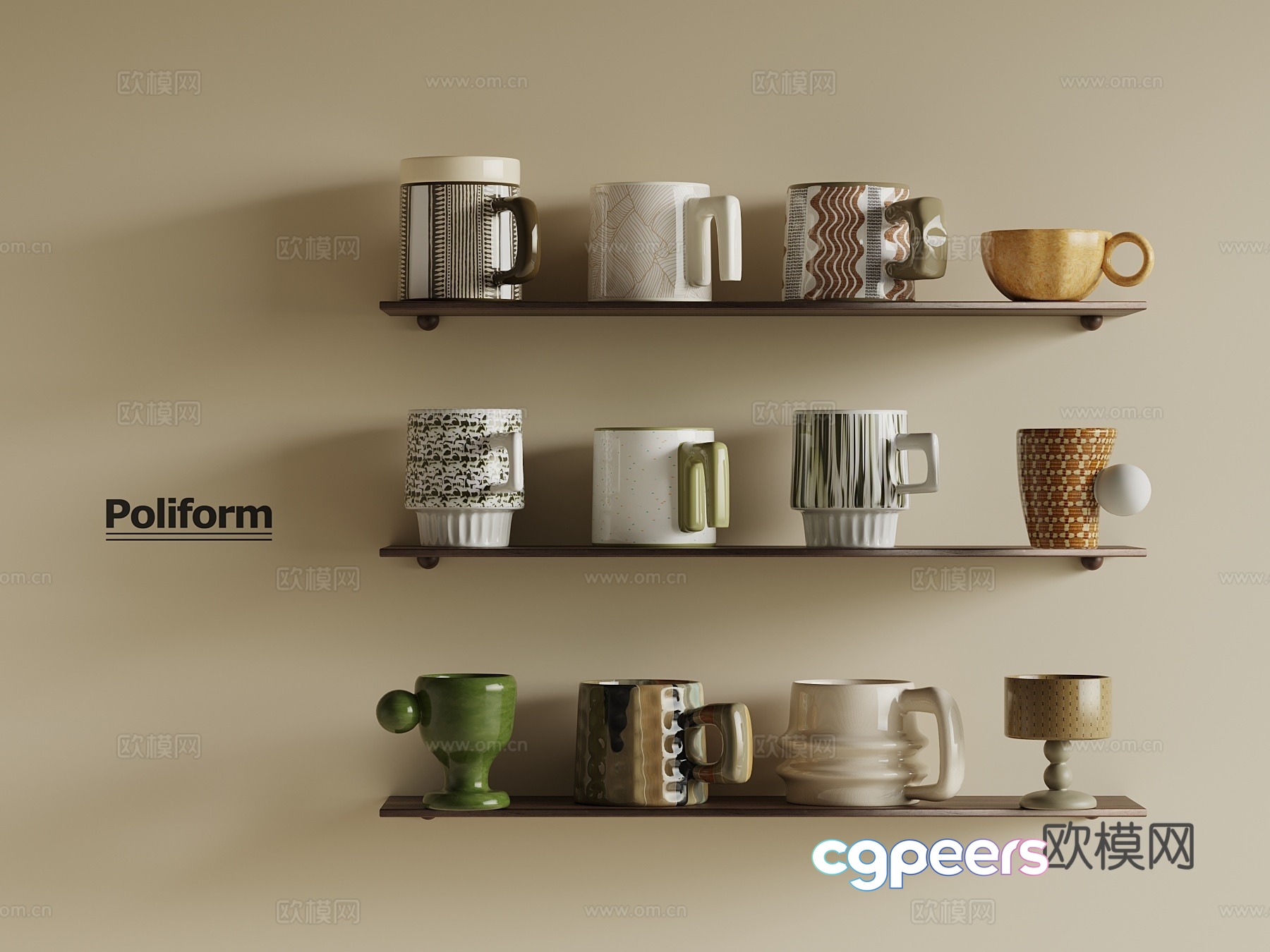 Medieval style mug 3d model Medieval style mug 3d model