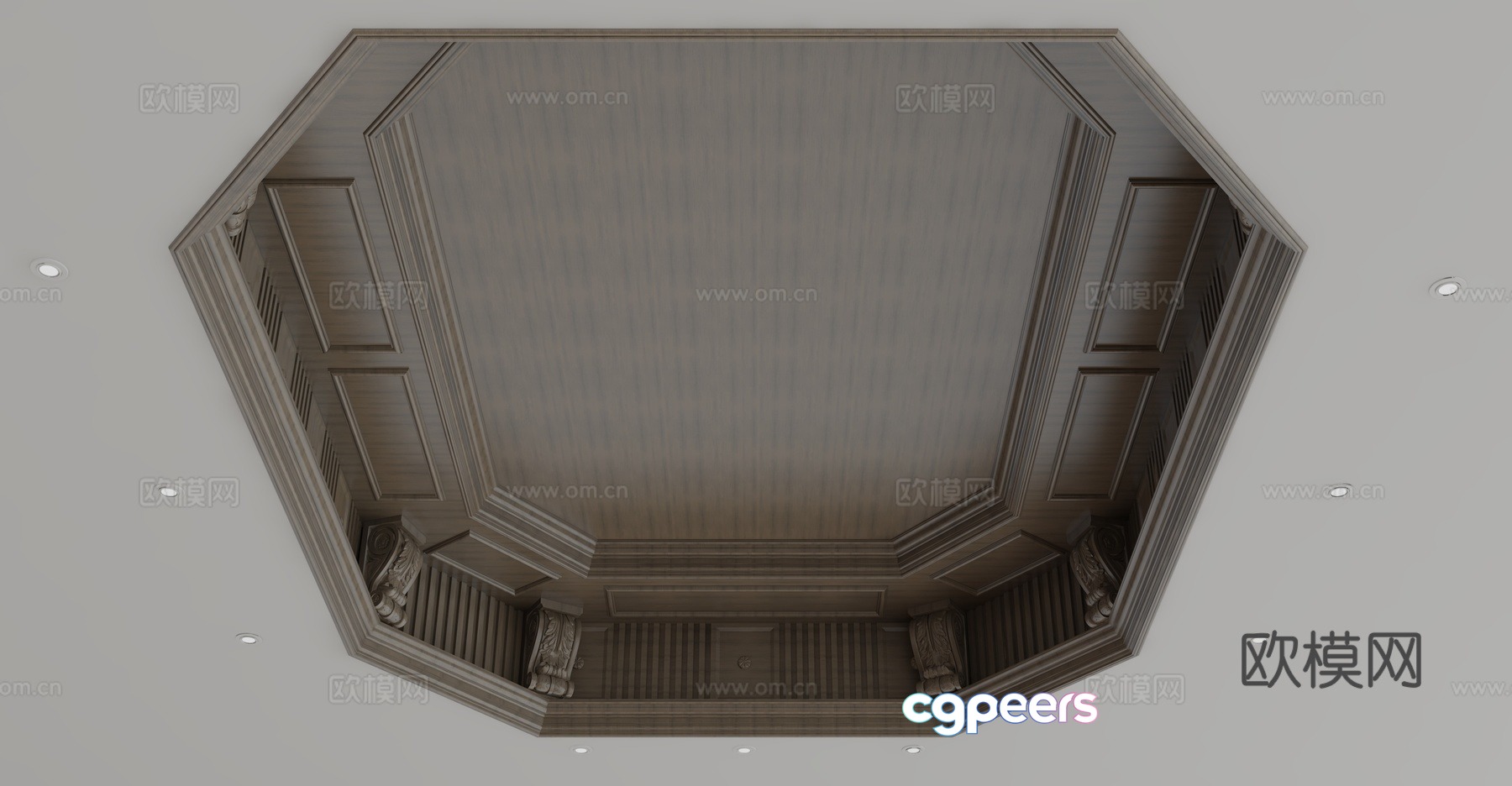American ceiling 3D model American ceiling 3D model