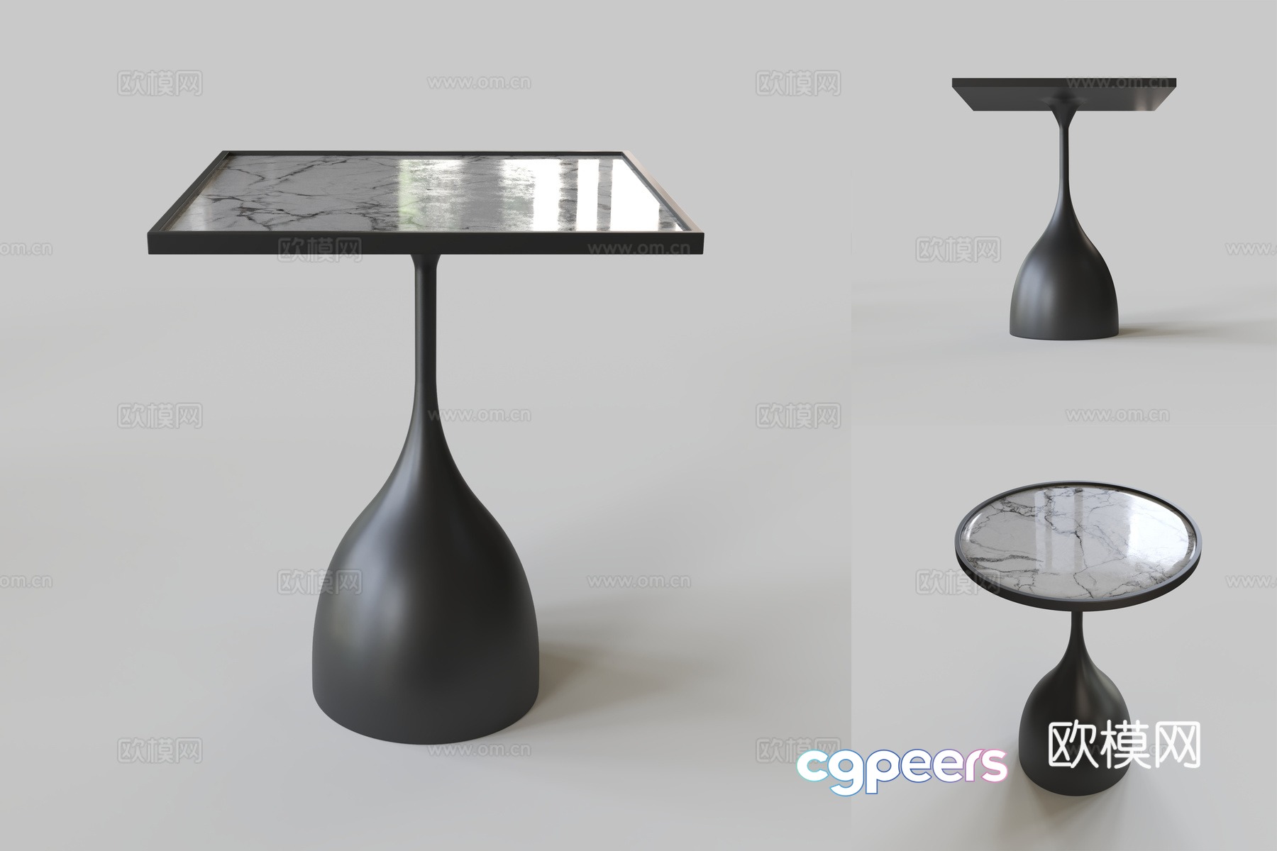 Modern side table 3D model Modern side table 3D model