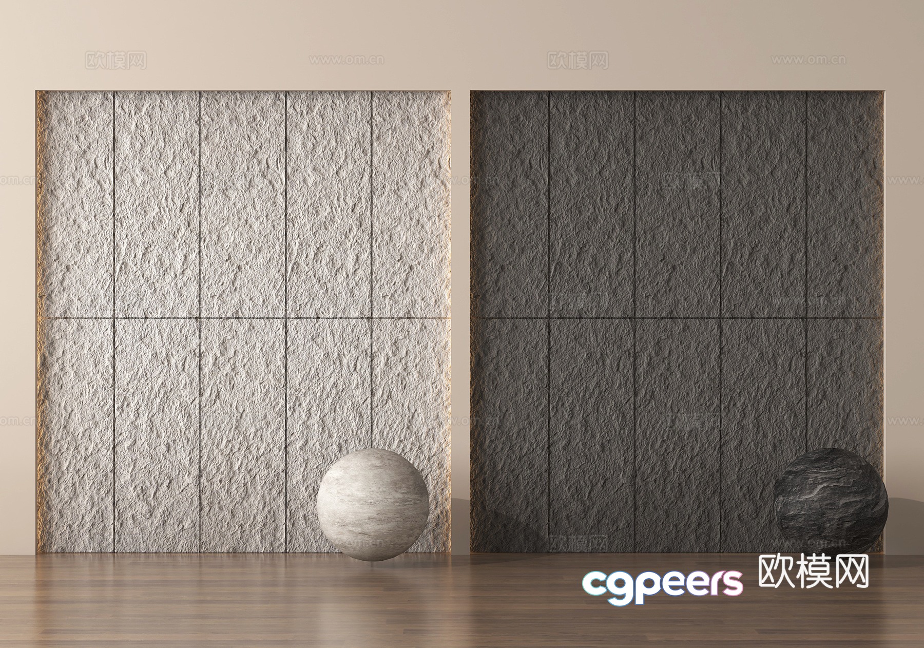 Quartz stone background wall 3d model Quartz stone background wall 3d model