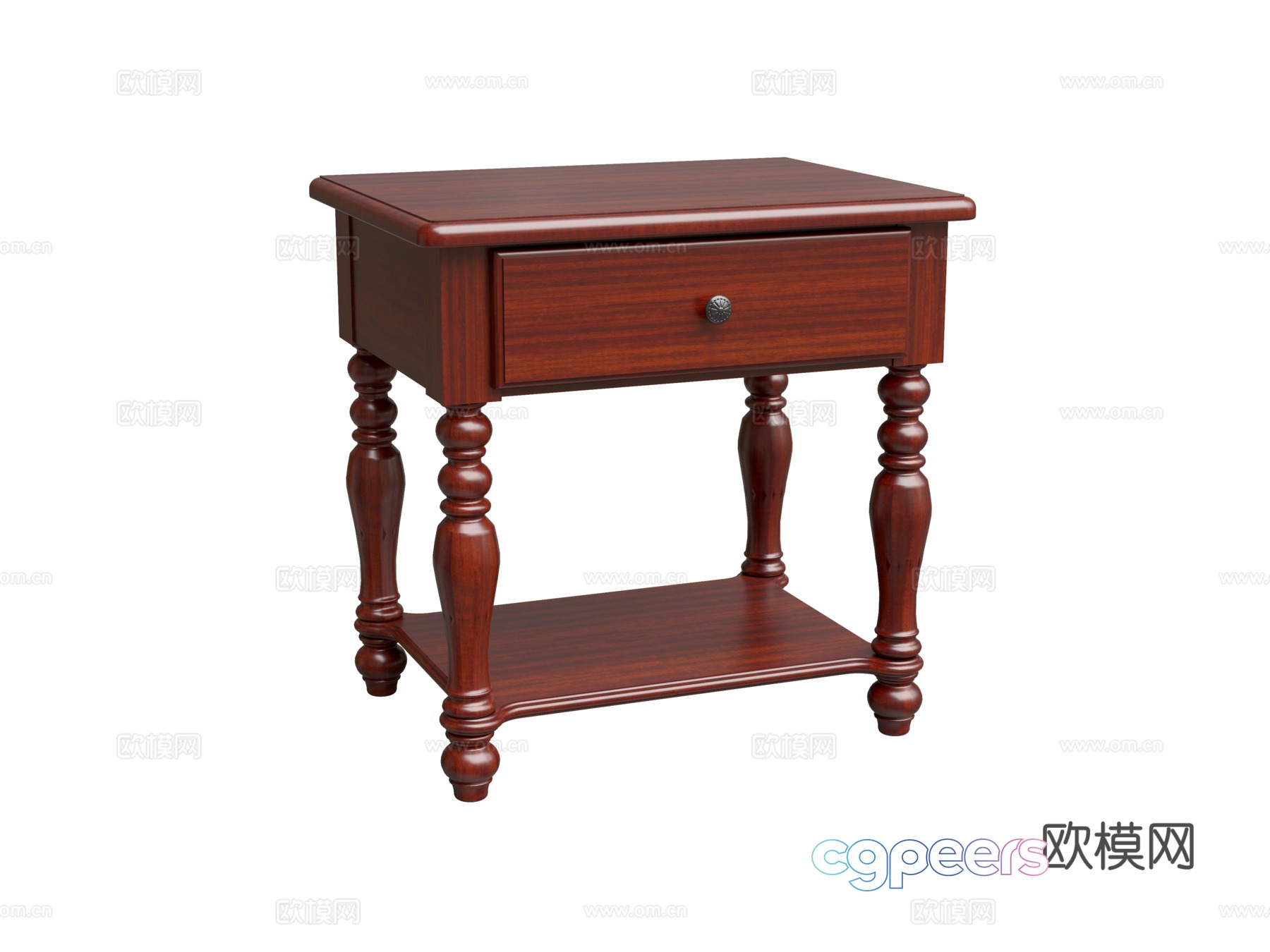 Art nightstand 3D model Art nightstand 3D model
