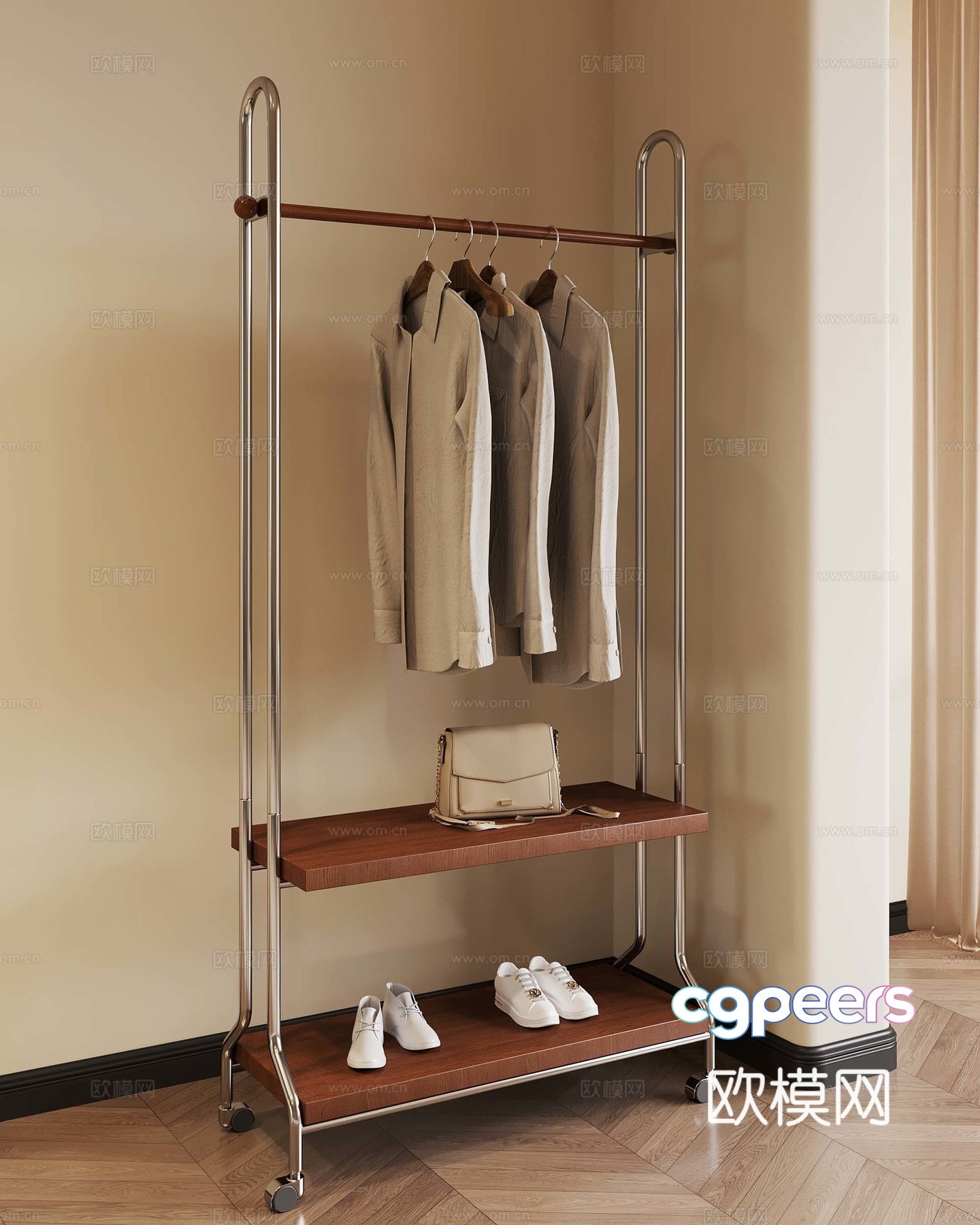 French medieval windbreaker hanger 3d model French medieval windbreaker hanger 3d model