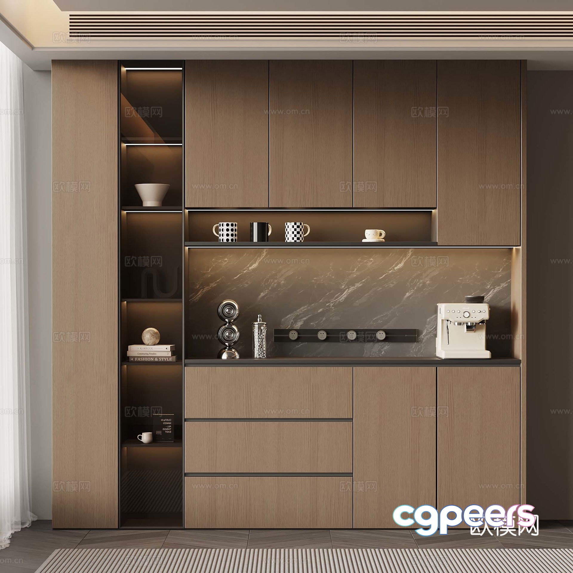 Italian sideboard 3D model Italian sideboard 3D model