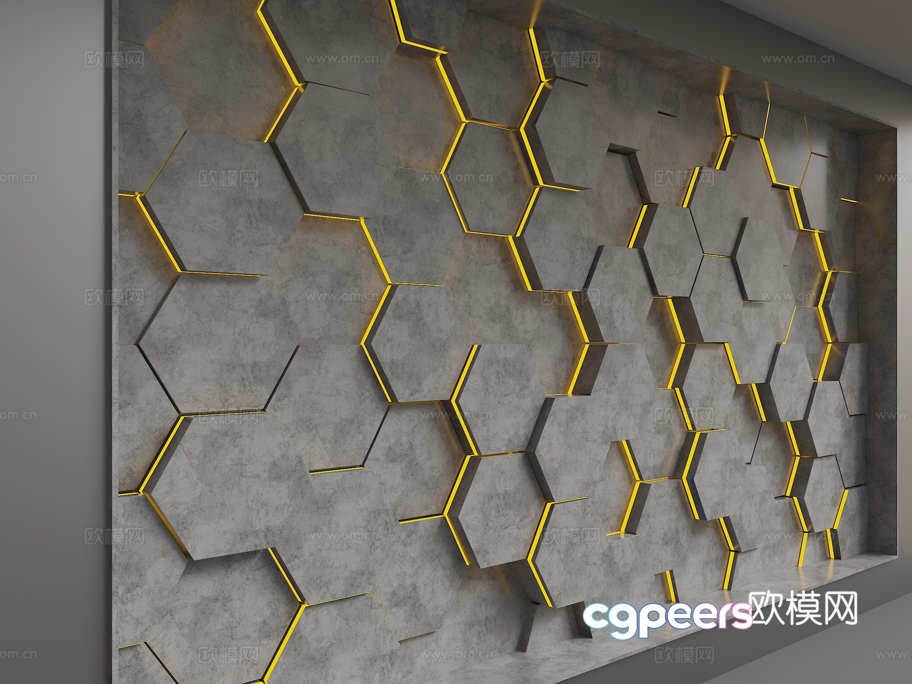 Modern background wall 3d model Modern background wall 3d model