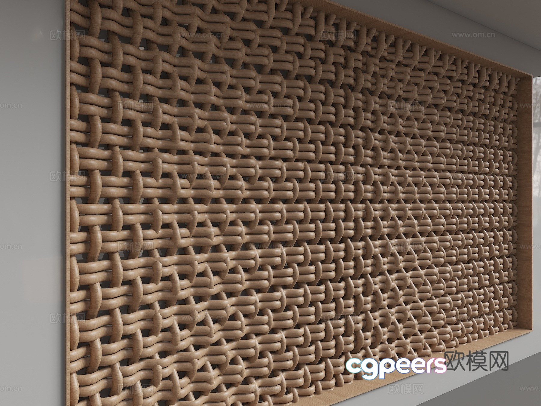 Modern background wall 3d model Modern background wall 3d model