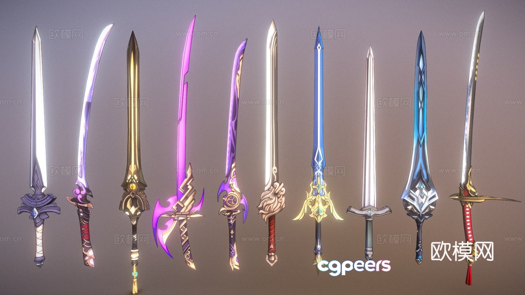 Military equipment sword game props weapon cold weapon 3d model Military equipment sword game props weapon cold weapon 3d model