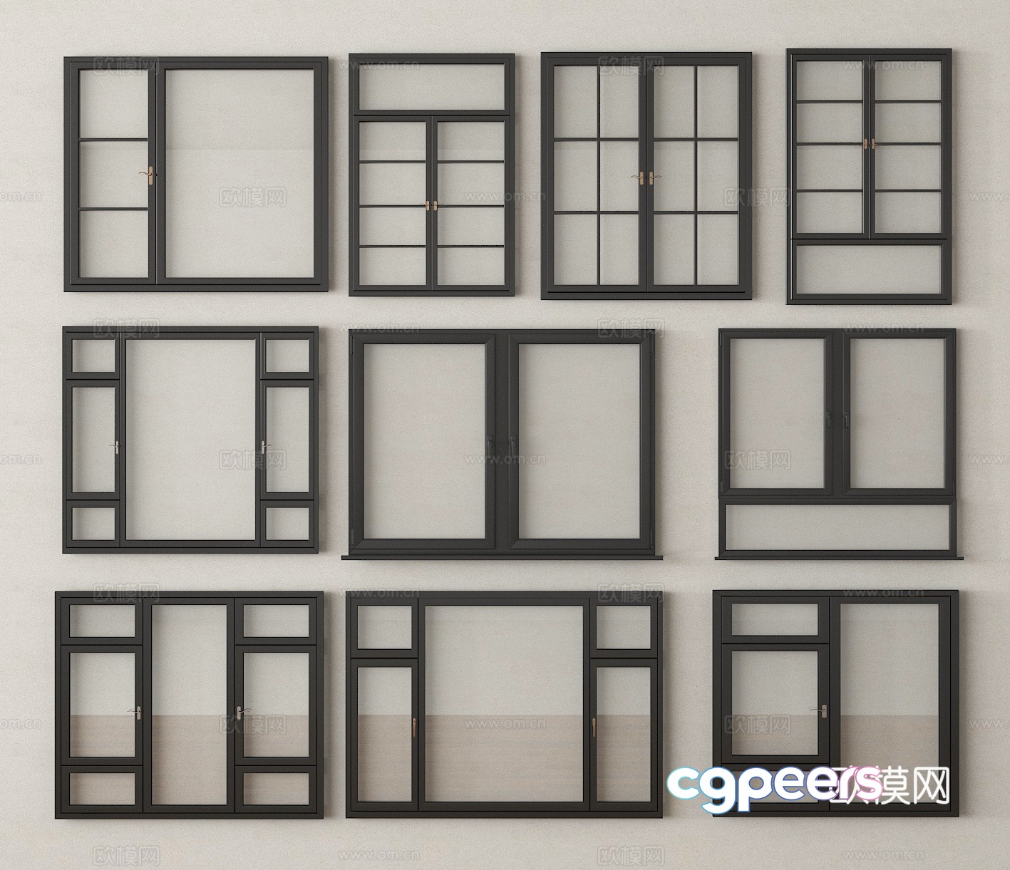 Window Window Frame Casement Window Floor-to-ceiling Window 3D Model Window Window Frame Casement Window Floor-to-ceiling Window 3D Model