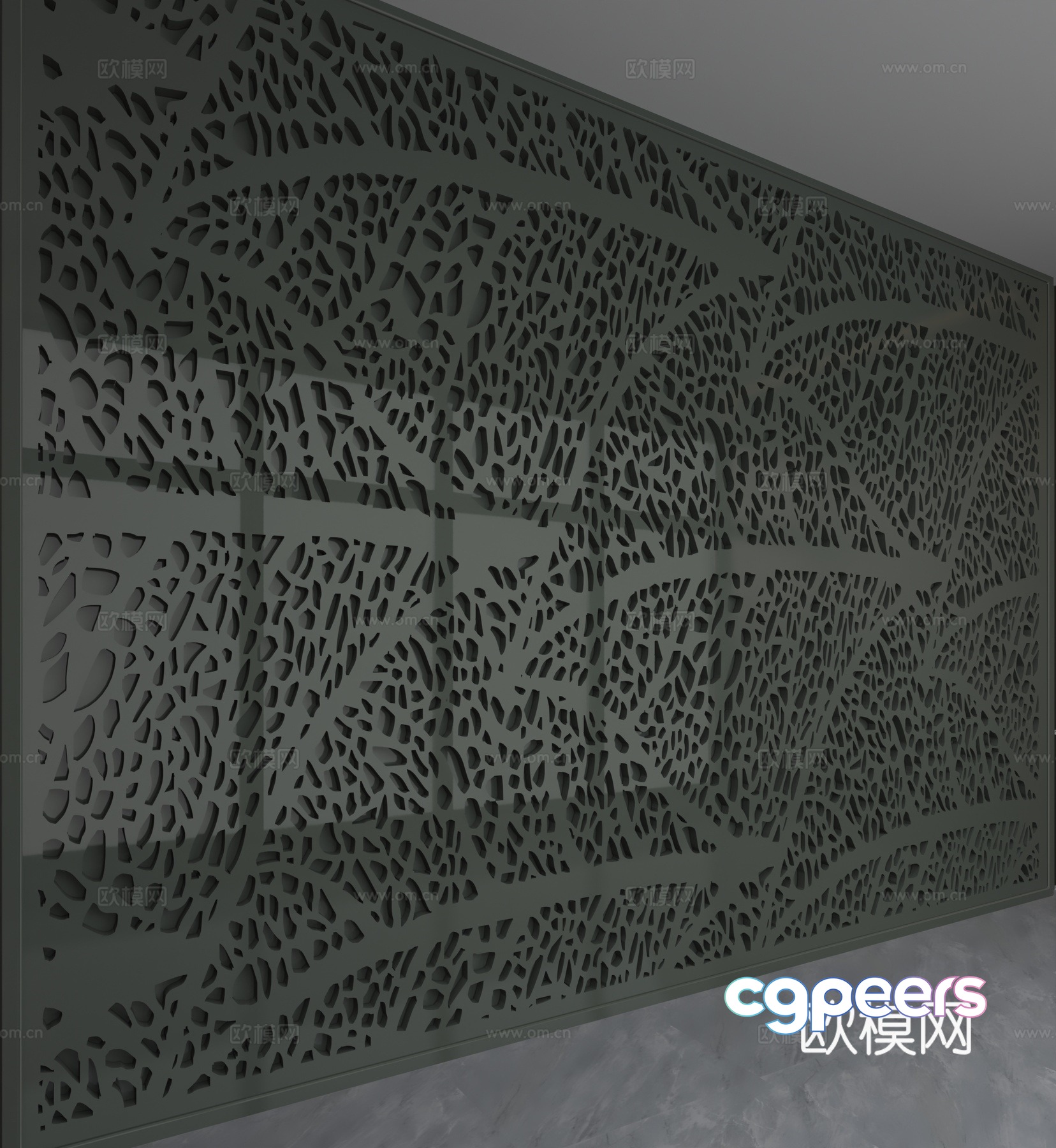 Modern background wall 3d model Modern background wall 3d model