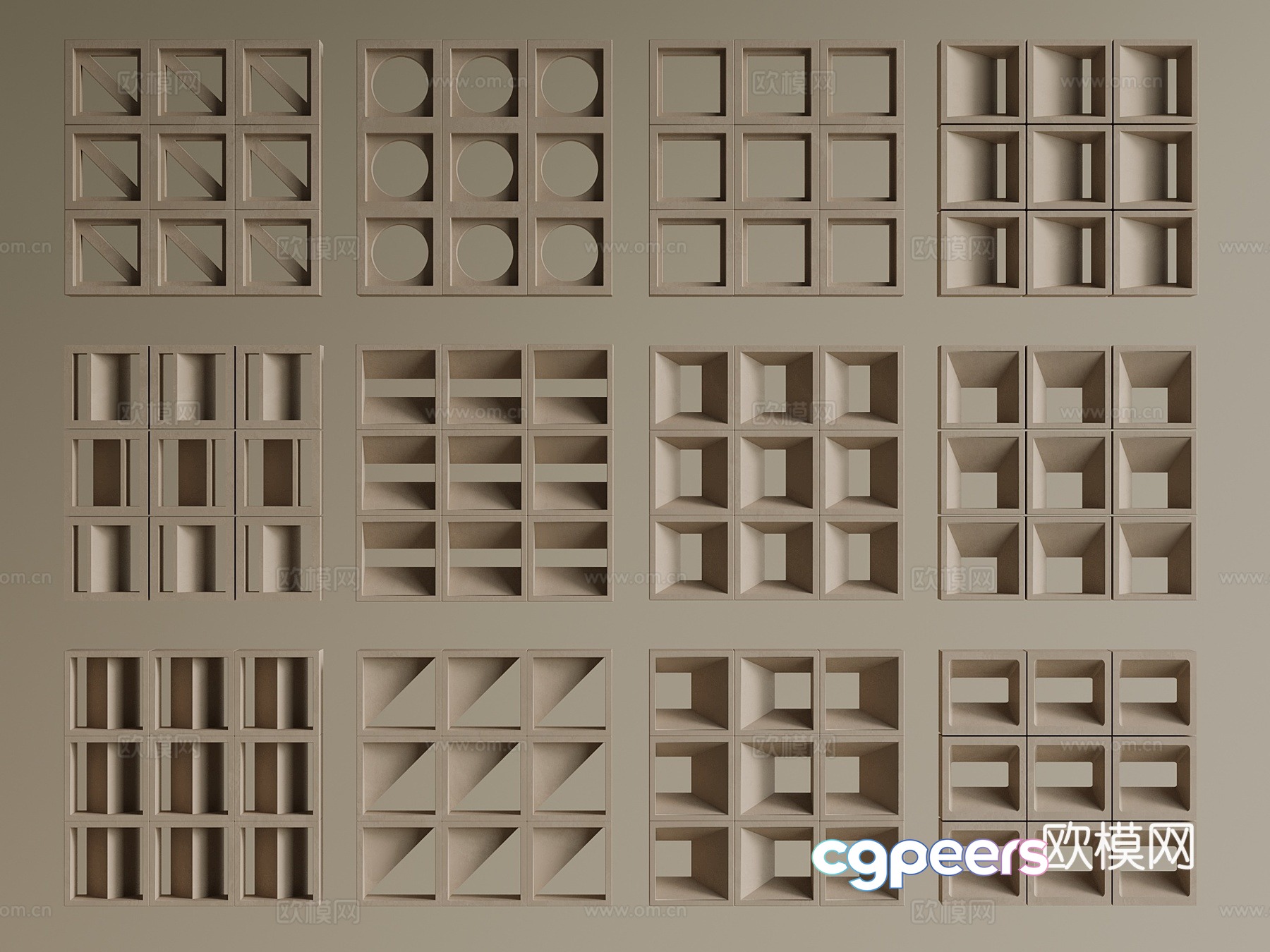 Wasabi Middle Ages hollow bricks cement brick partitions prefabricated bricks hollow bricks flower bricks_3d model Wasabi Middle Ages hollow bricks cement brick partitions prefabricated bricks hollow bricks flower bricks_3d model