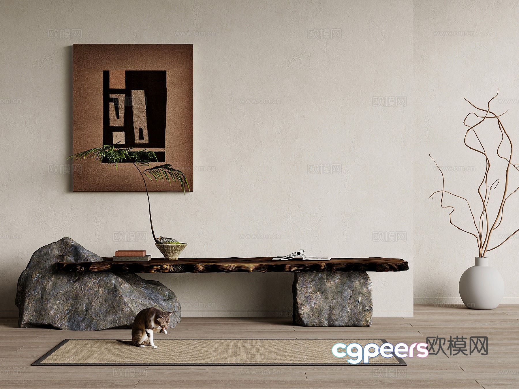 22 benches wasabi wind-haired stone bench 3d model 22 benches wasabi wind-haired stone bench 3d model