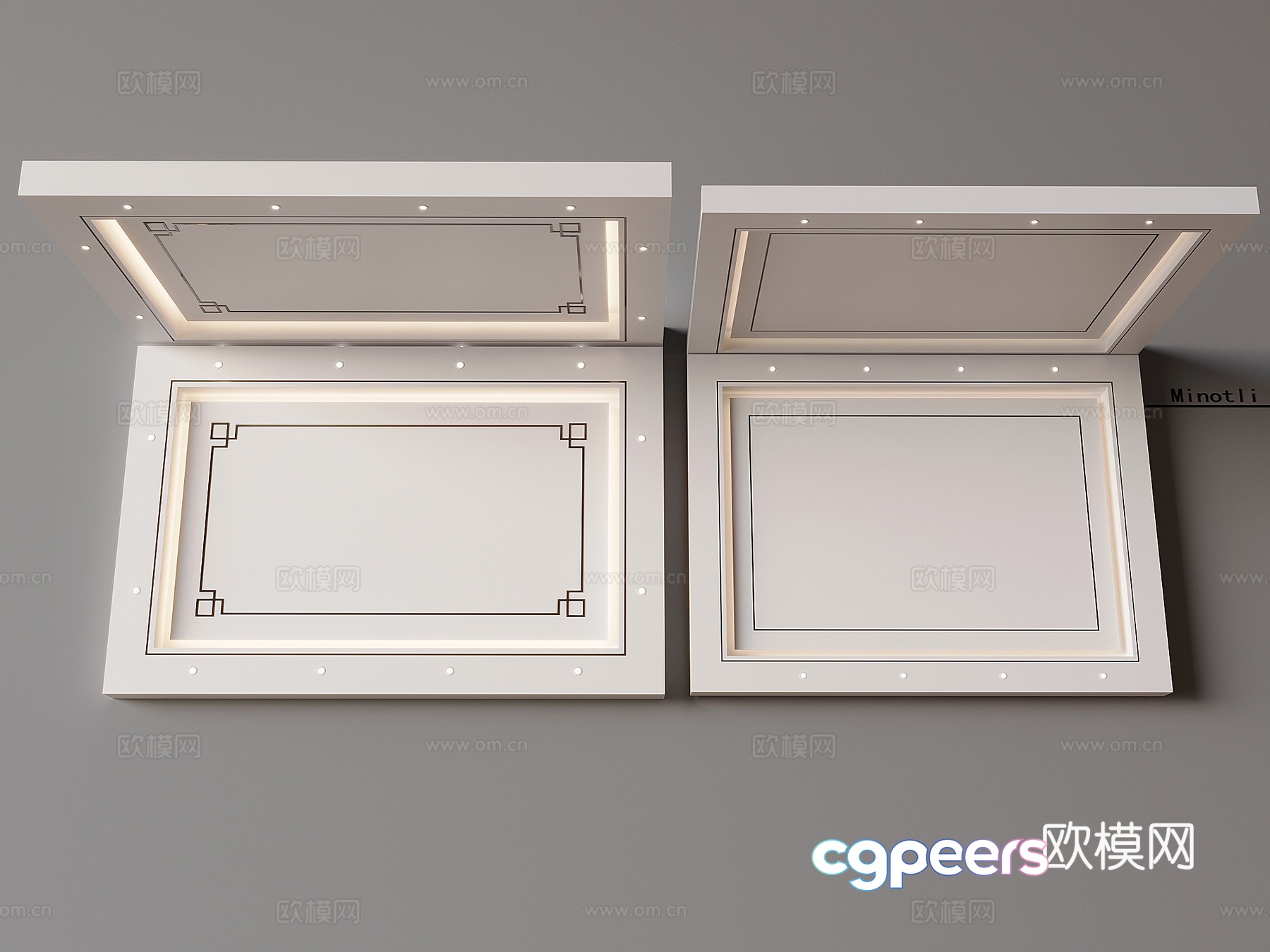 Modern ceiling 3d model Modern ceiling 3d model