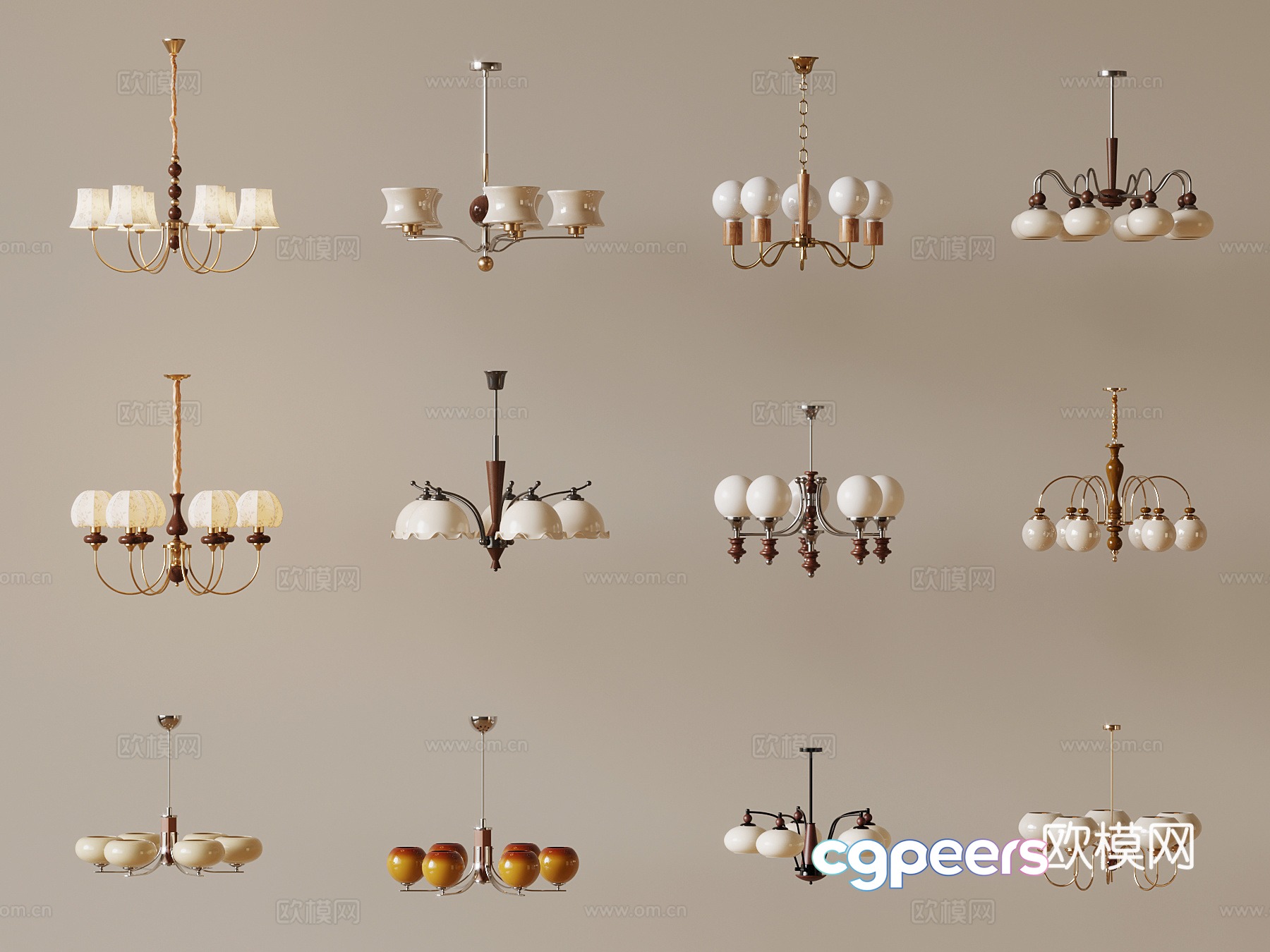French medieval chandelier 3d model French medieval chandelier 3d model