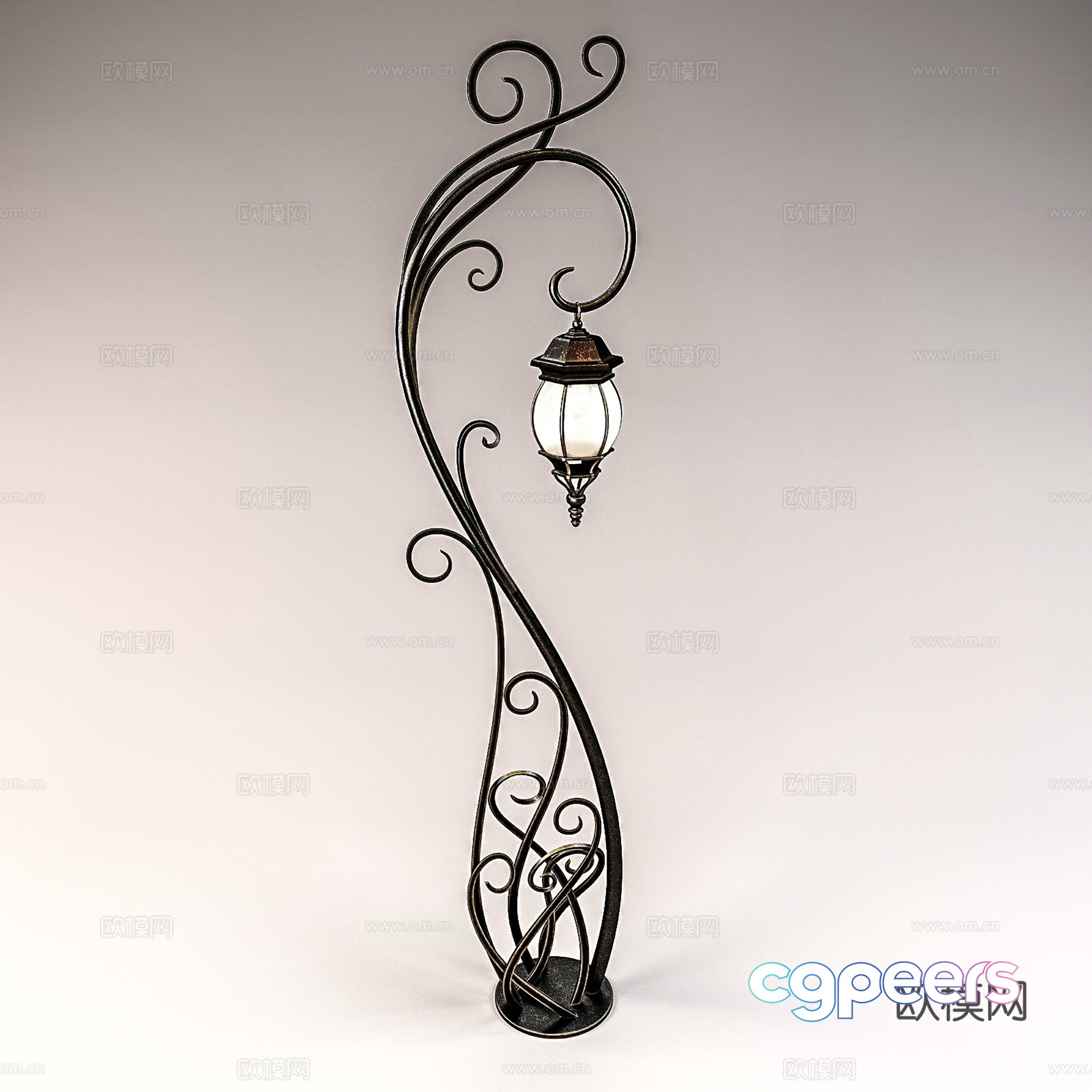European Wrought Iron Floor Lamp Outdoor Floor Lamp Special-shaped Floor Lamp 3D Model European Wrought Iron Floor Lamp Outdoor Floor Lamp Special-shaped Floor Lamp 3D Model