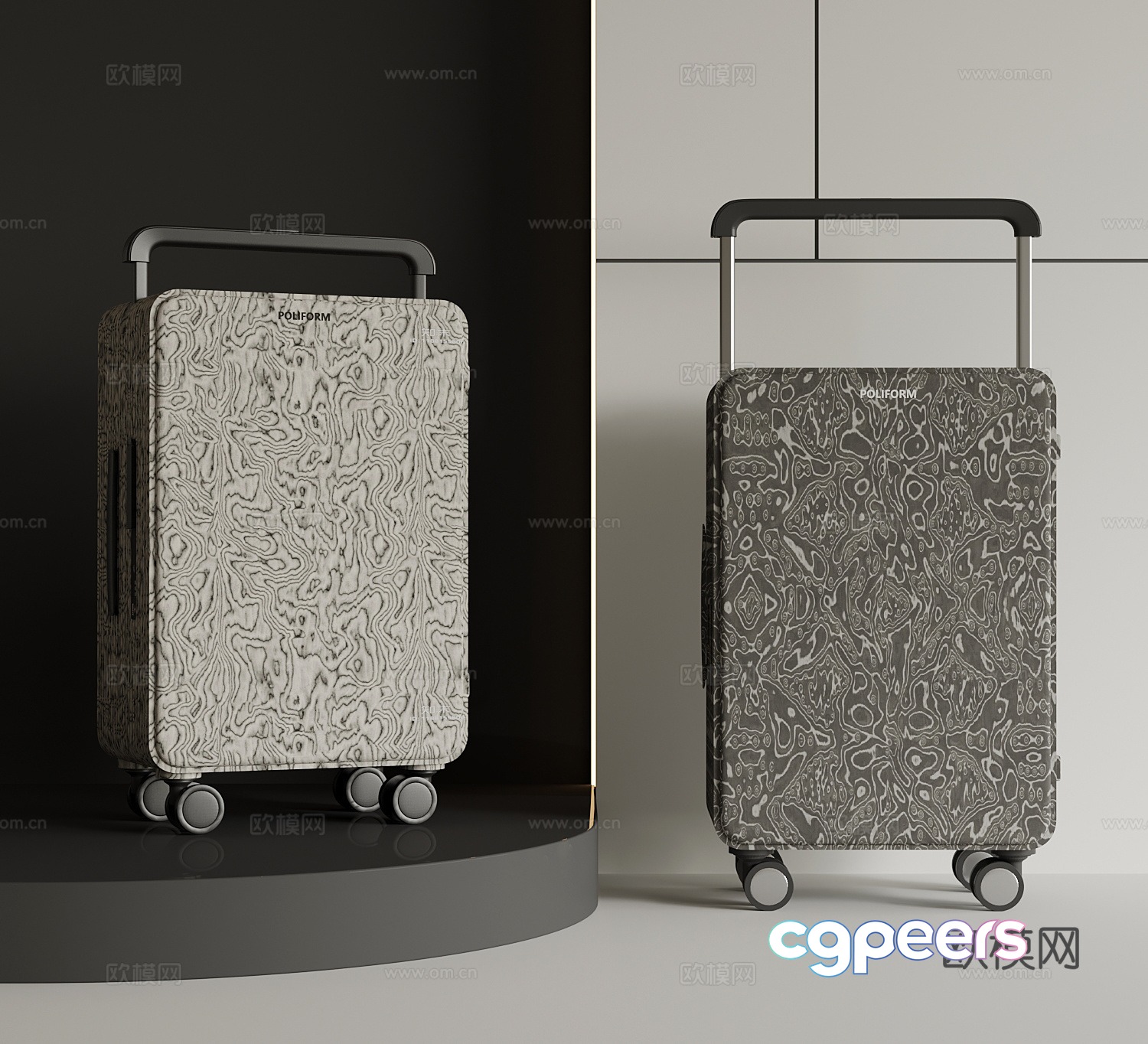 Modern suitcase 3d model Modern suitcase 3d model