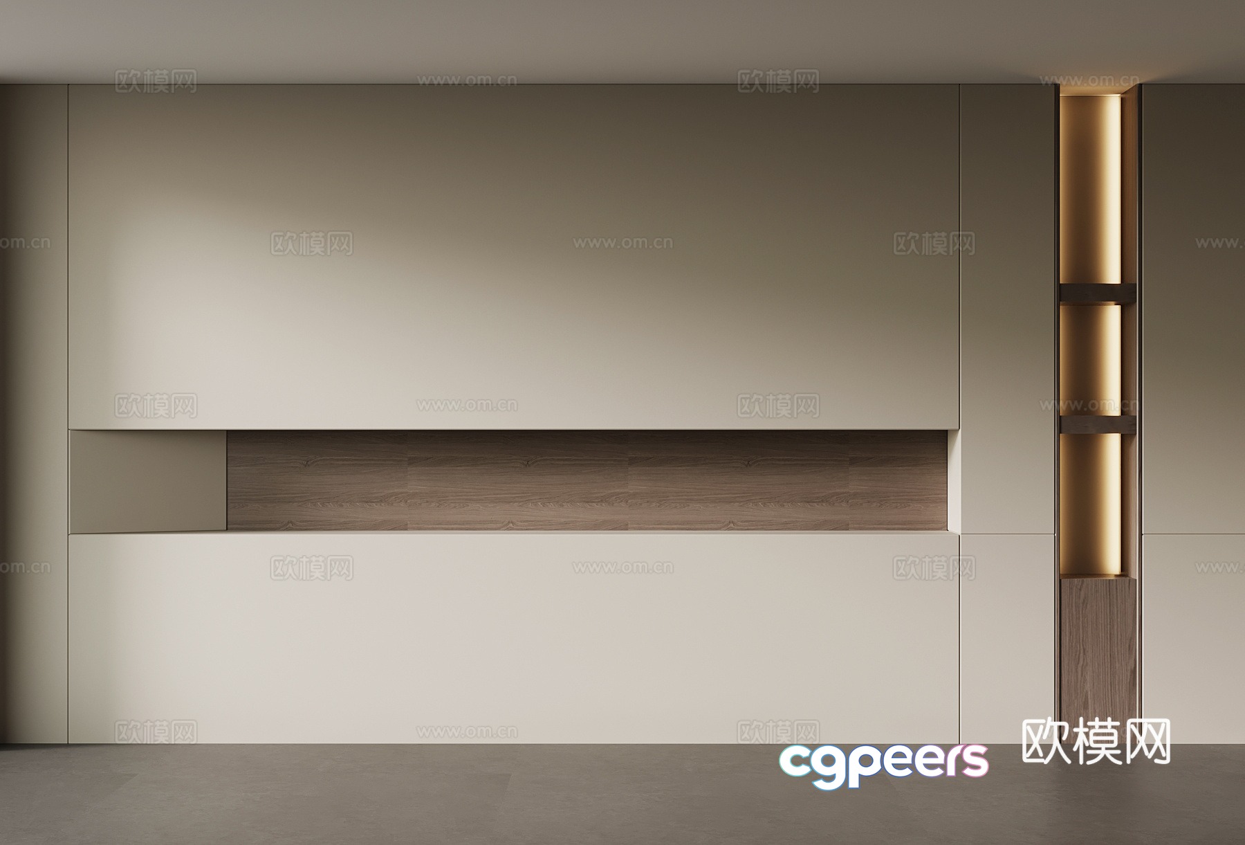 Modern background wall 3d model Modern background wall 3d model