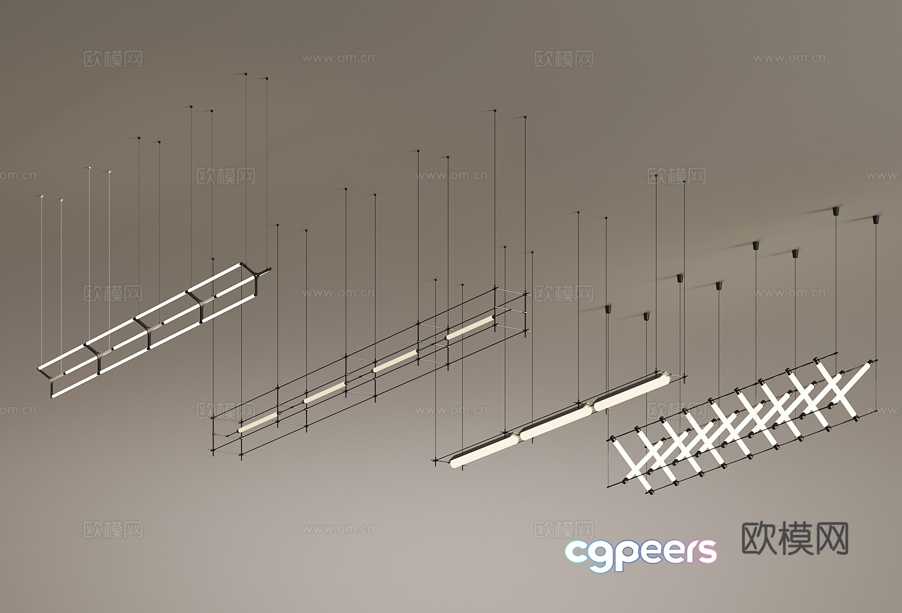 28 long chandelier Mastoon lamp 3d model 28 long chandelier Mastoon lamp 3d model