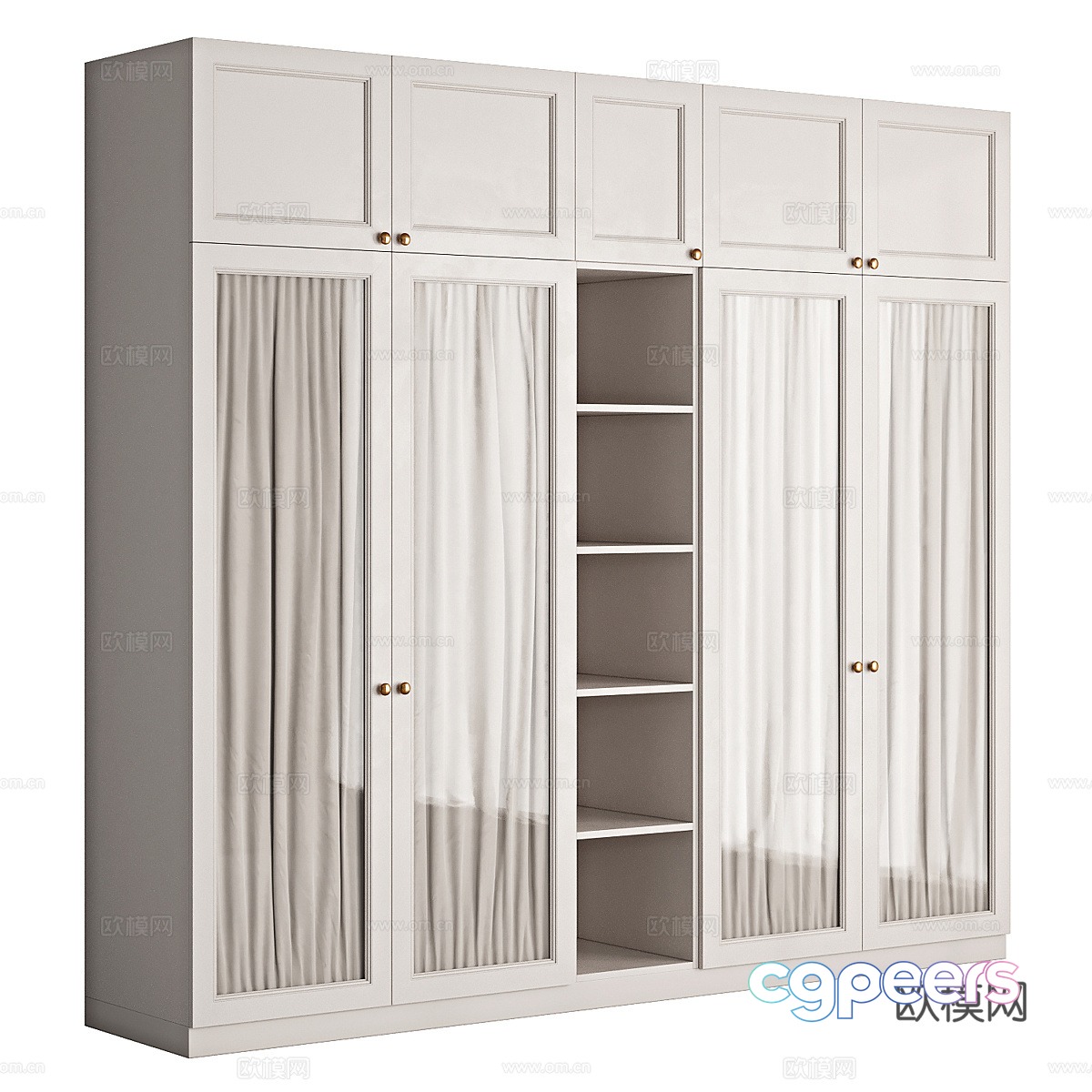 Modern Cream Windshield Door Wardrobe 3d Model Modern Cream Windshield Door Wardrobe 3d Model
